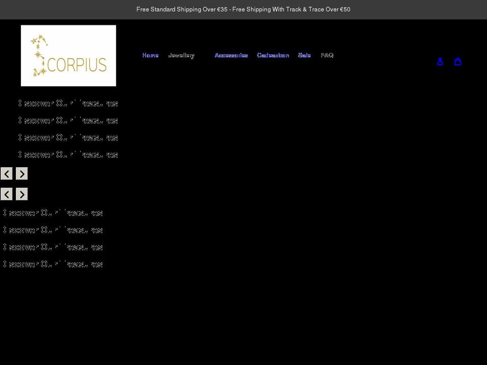 scorpiusshop.com shopify website screenshot