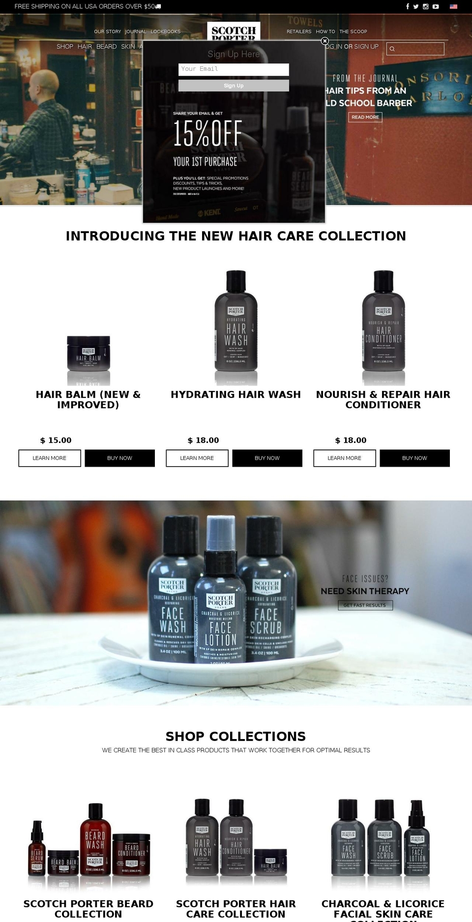 scotchporter.com shopify website screenshot