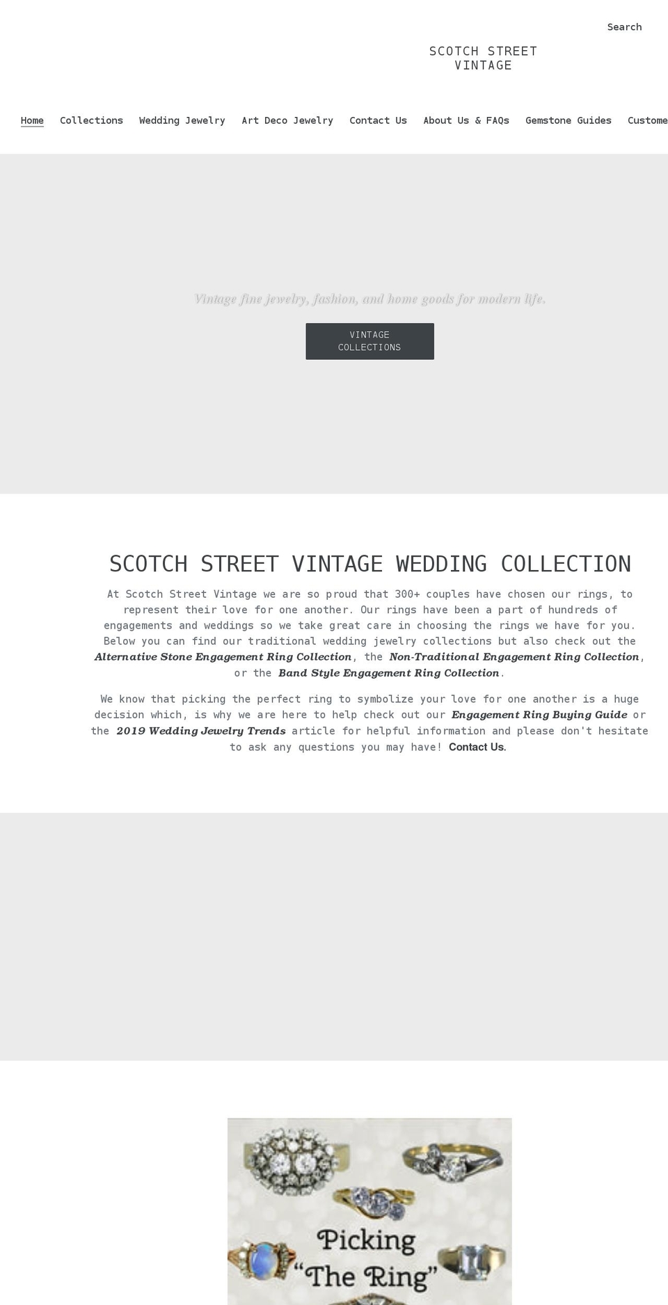 scotchstreetvintage.com shopify website screenshot