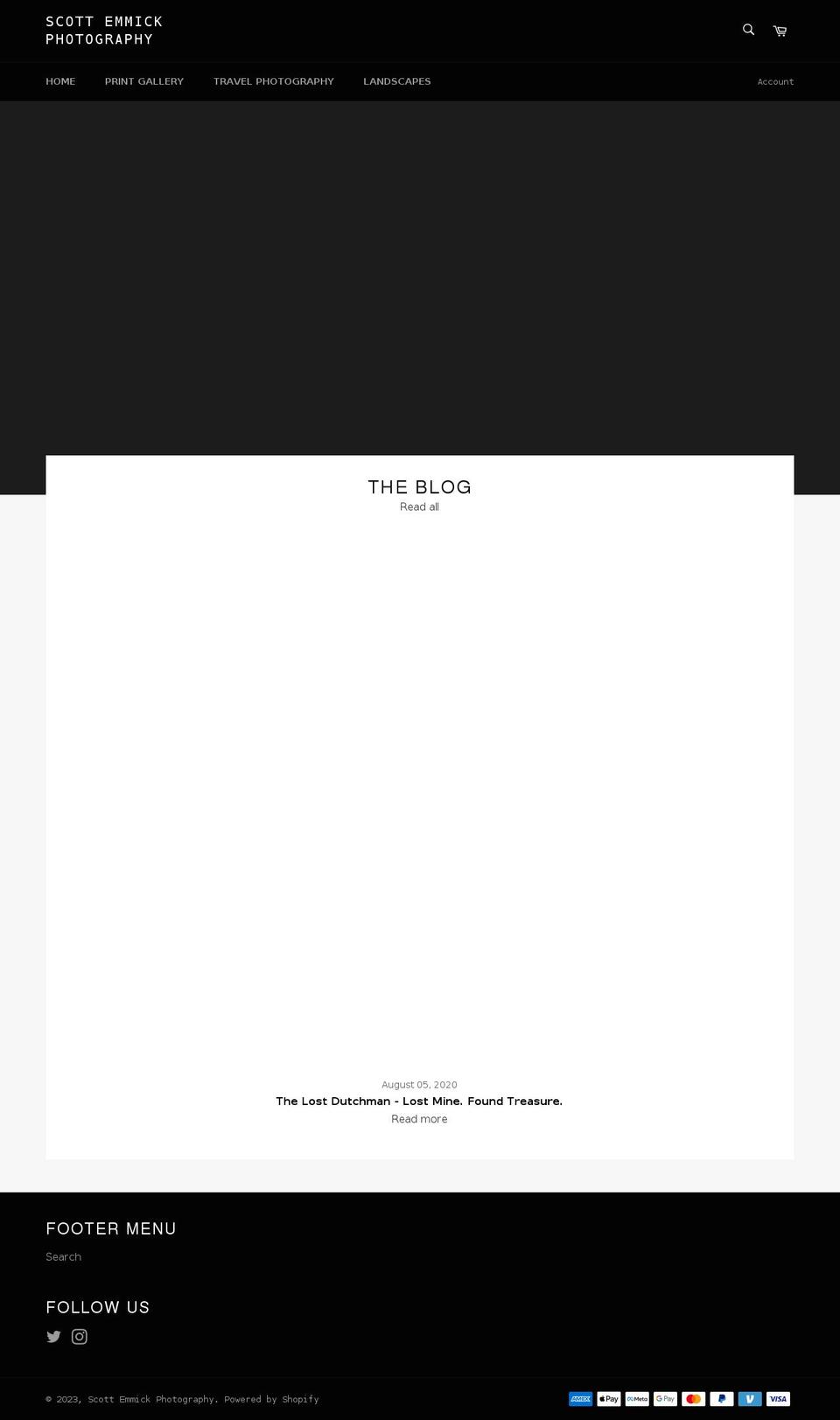 scott-emmick-photography.myshopify.com shopify website screenshot