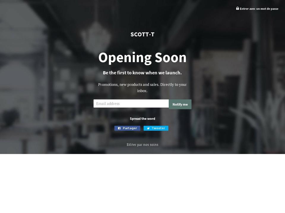 scott-t.com — Shopify storefront screenshot