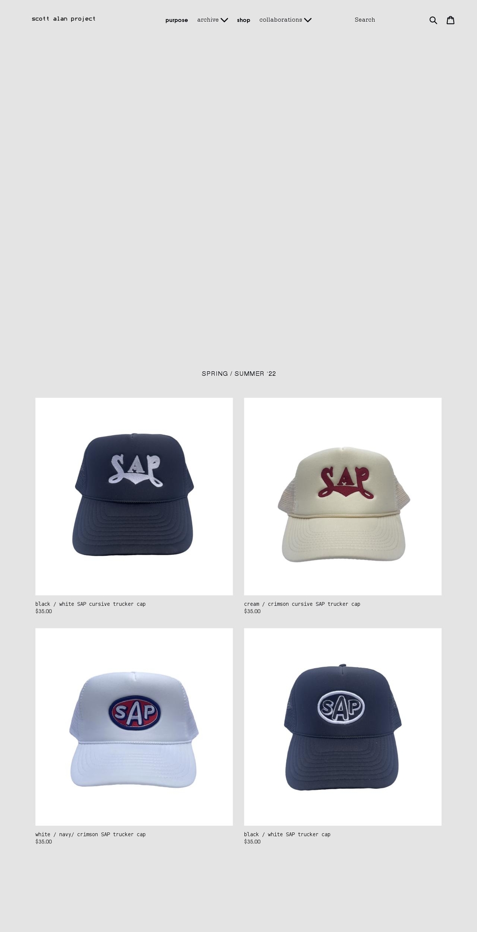 scottalanproject.com shopify website screenshot