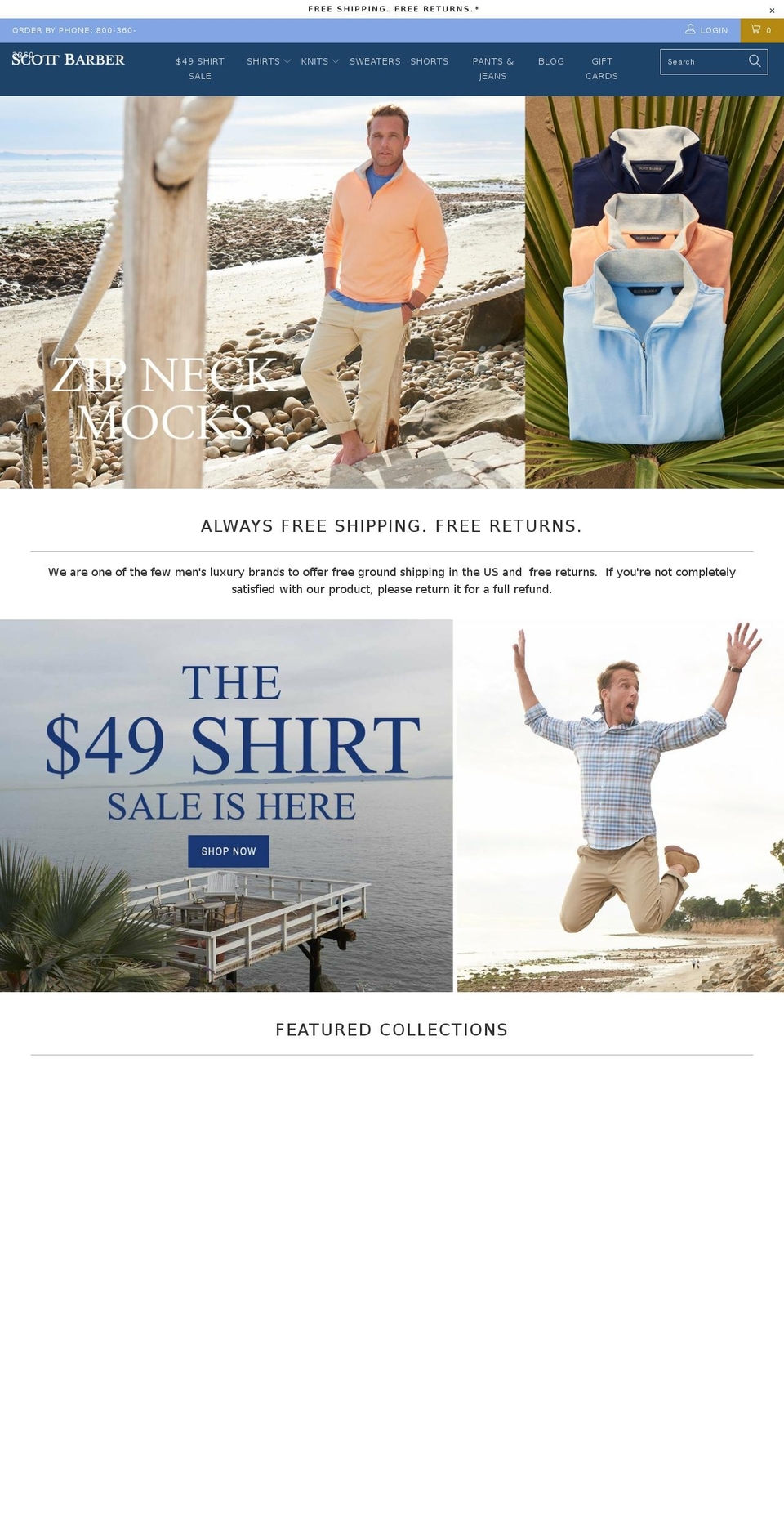 scottbarber.com shopify website screenshot