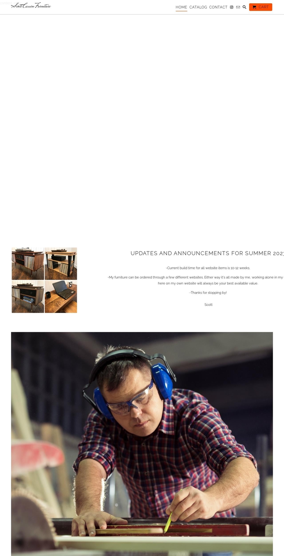 scottcassinfurniture.com shopify website screenshot