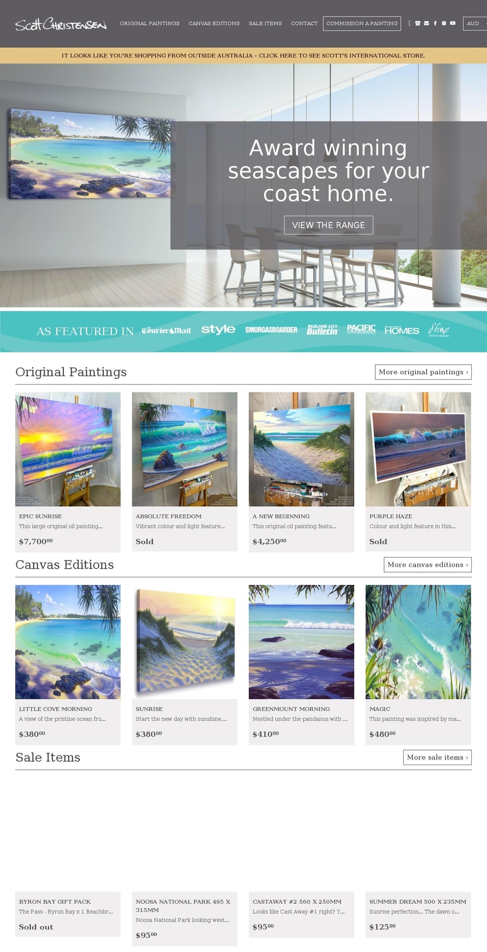 scottchristensen.com.au shopify website screenshot