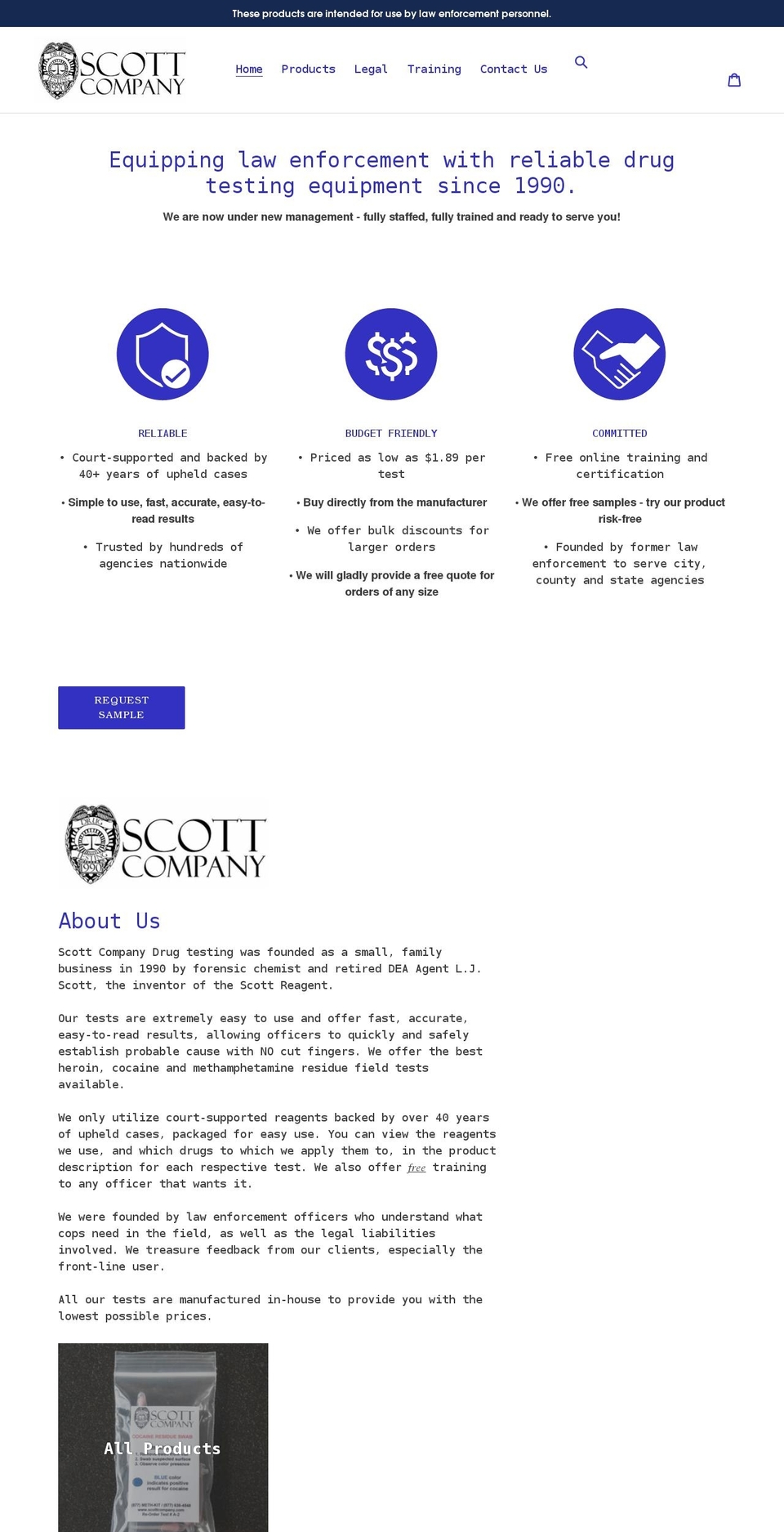 scottcompany.com shopify website screenshot