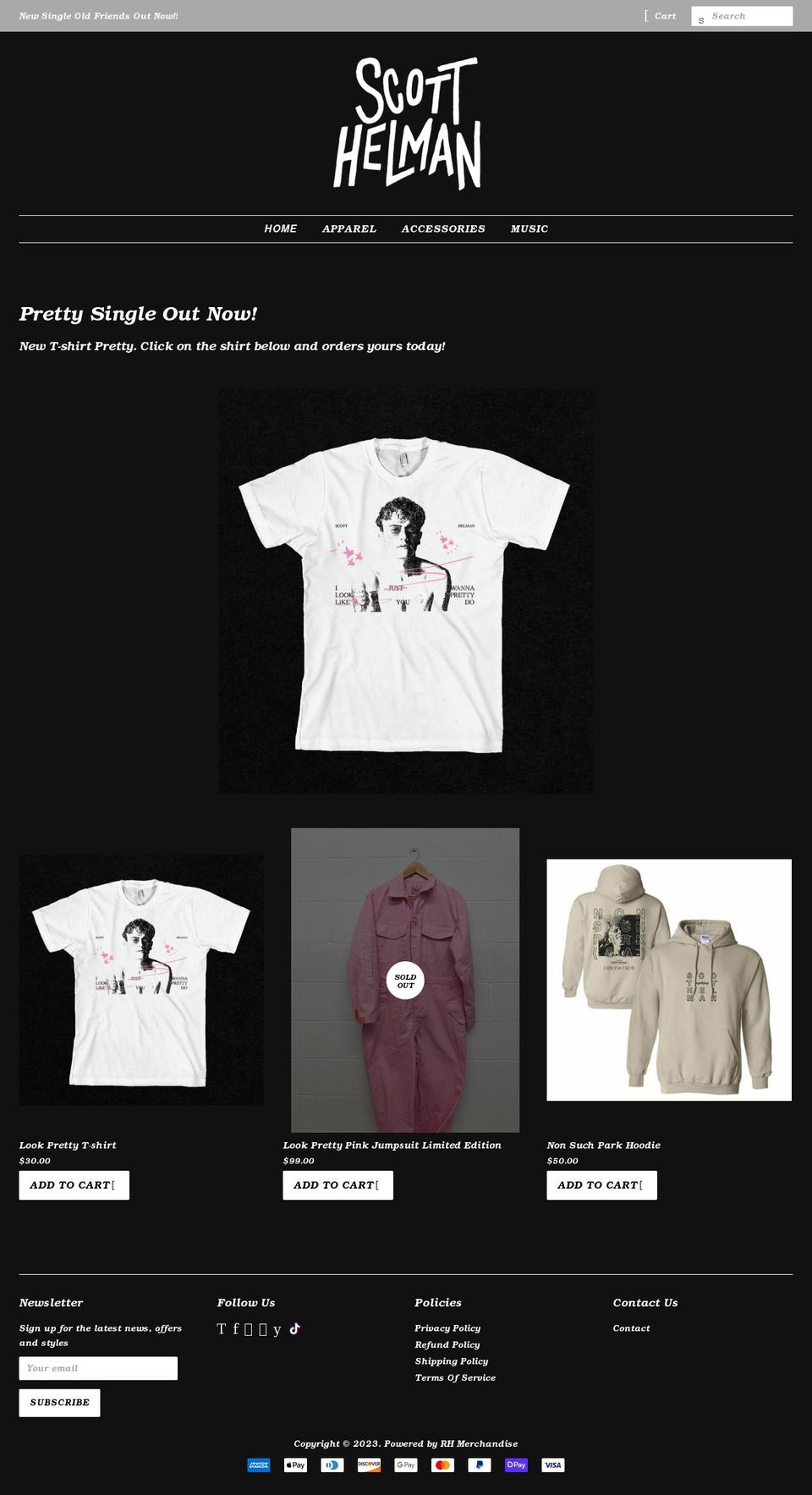 scotthelmanstore.com shopify website screenshot
