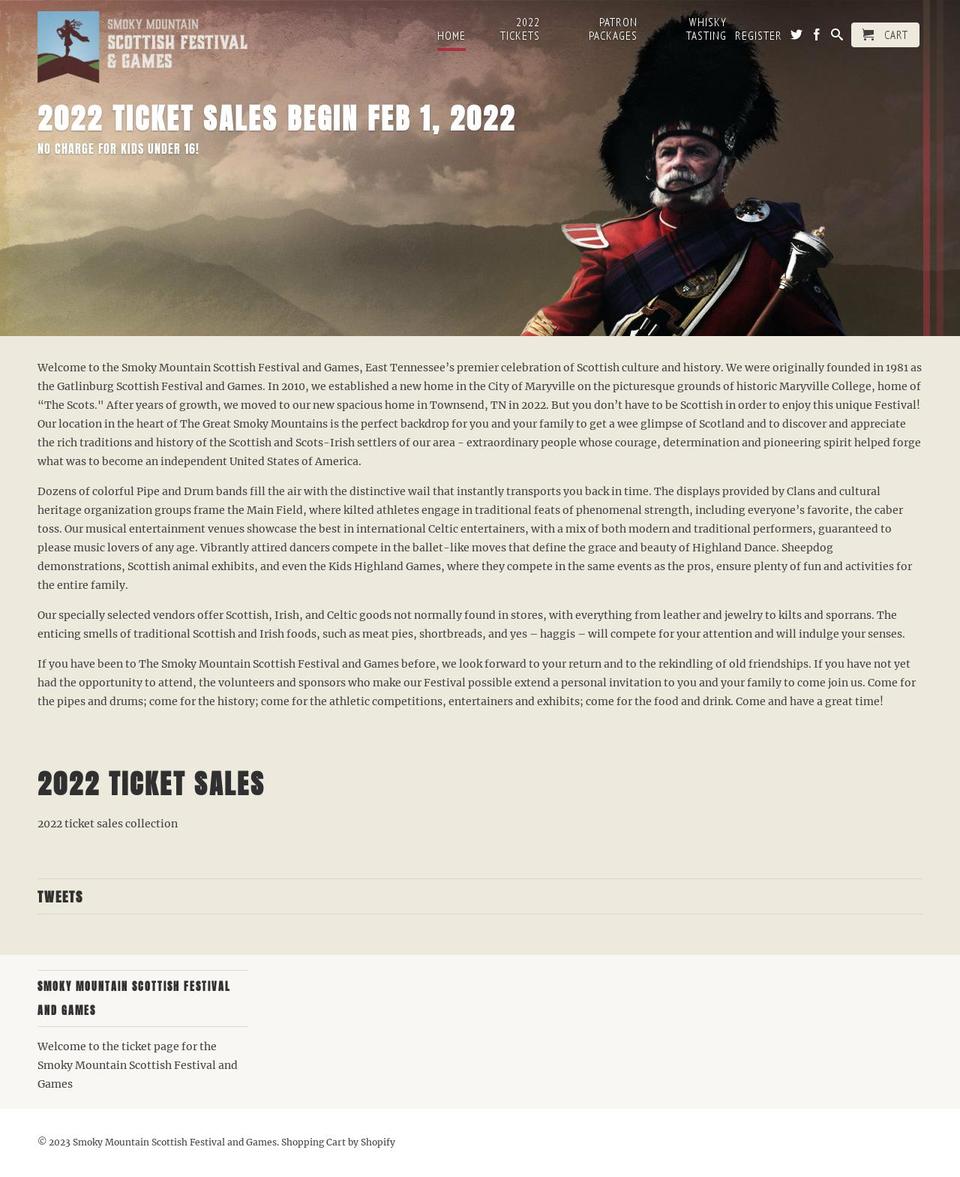 scottish-festival-and-games.myshopify.com shopify website screenshot