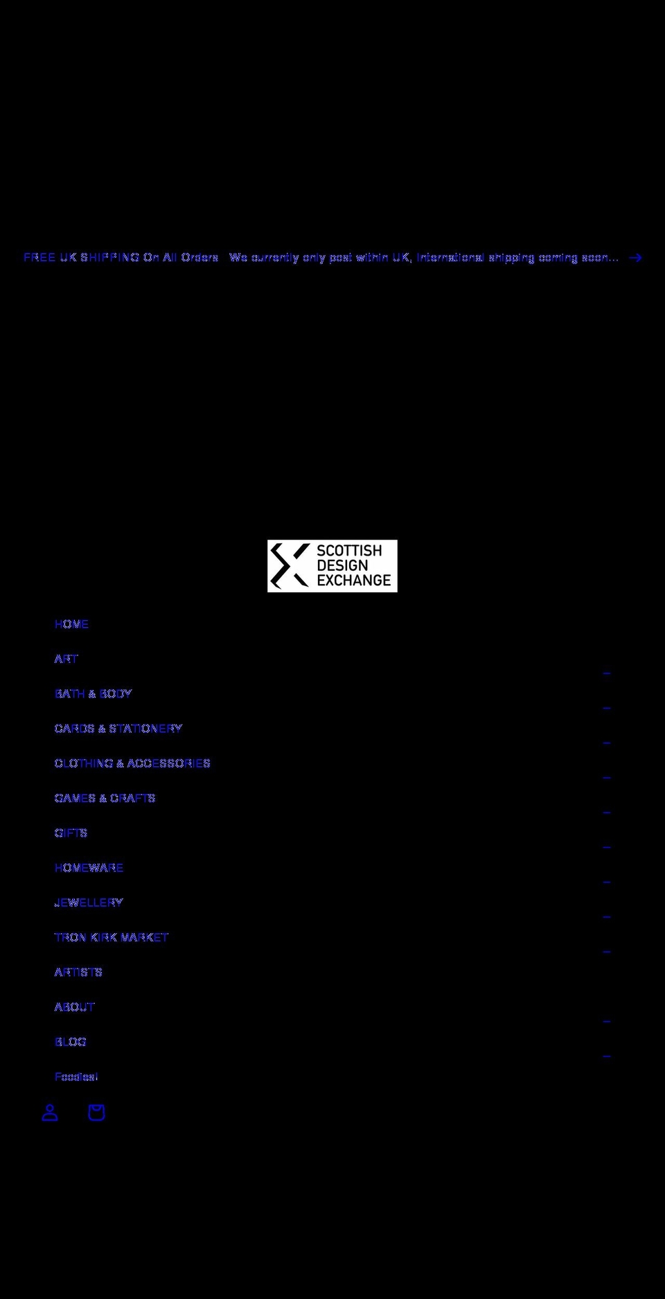 scottishdesignexchange.com shopify website screenshot
