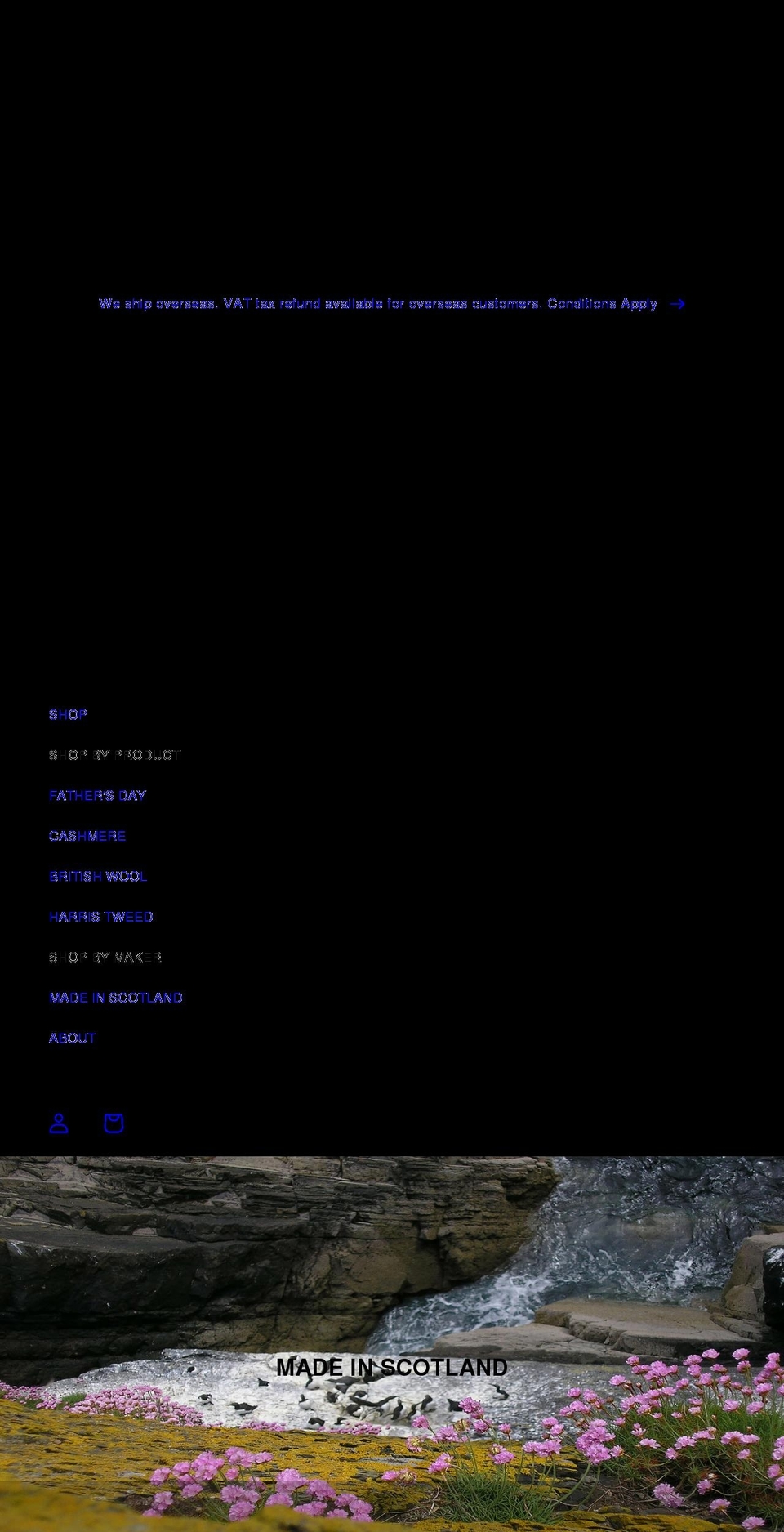 scottishtextilesshowcase.com shopify website screenshot