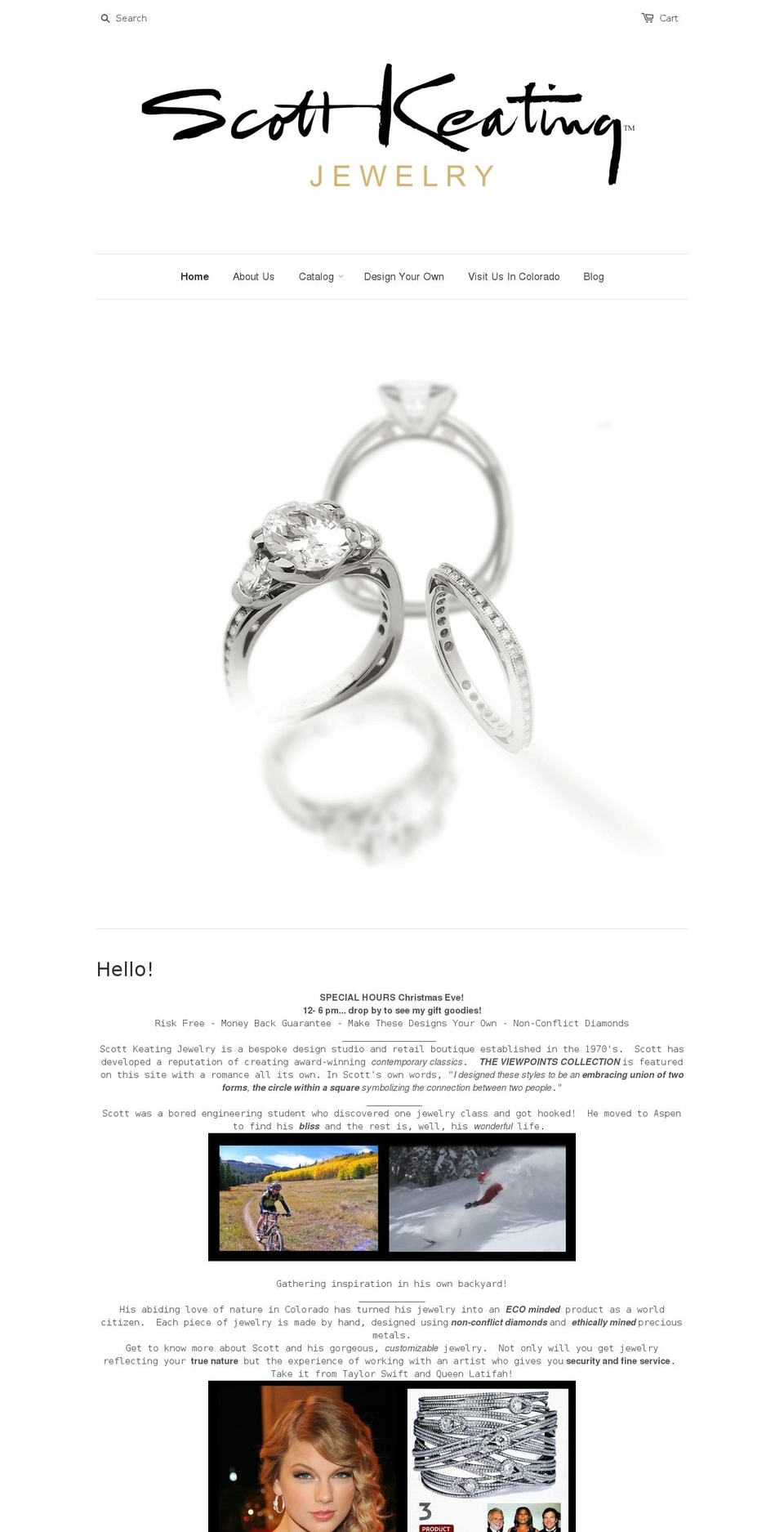 scottkeating.com shopify website screenshot