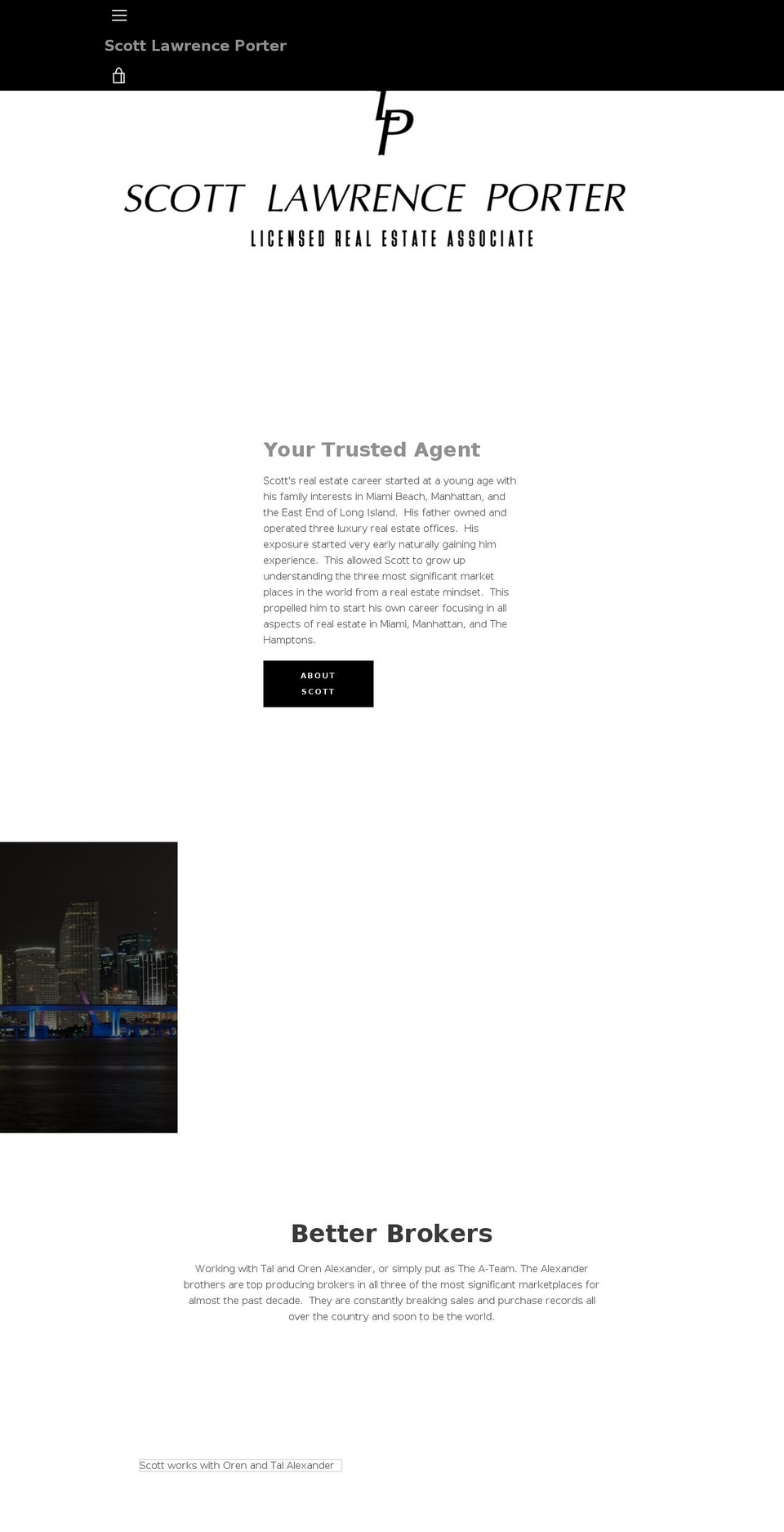 scottlawrenceporter.com — Shopify storefront screenshot