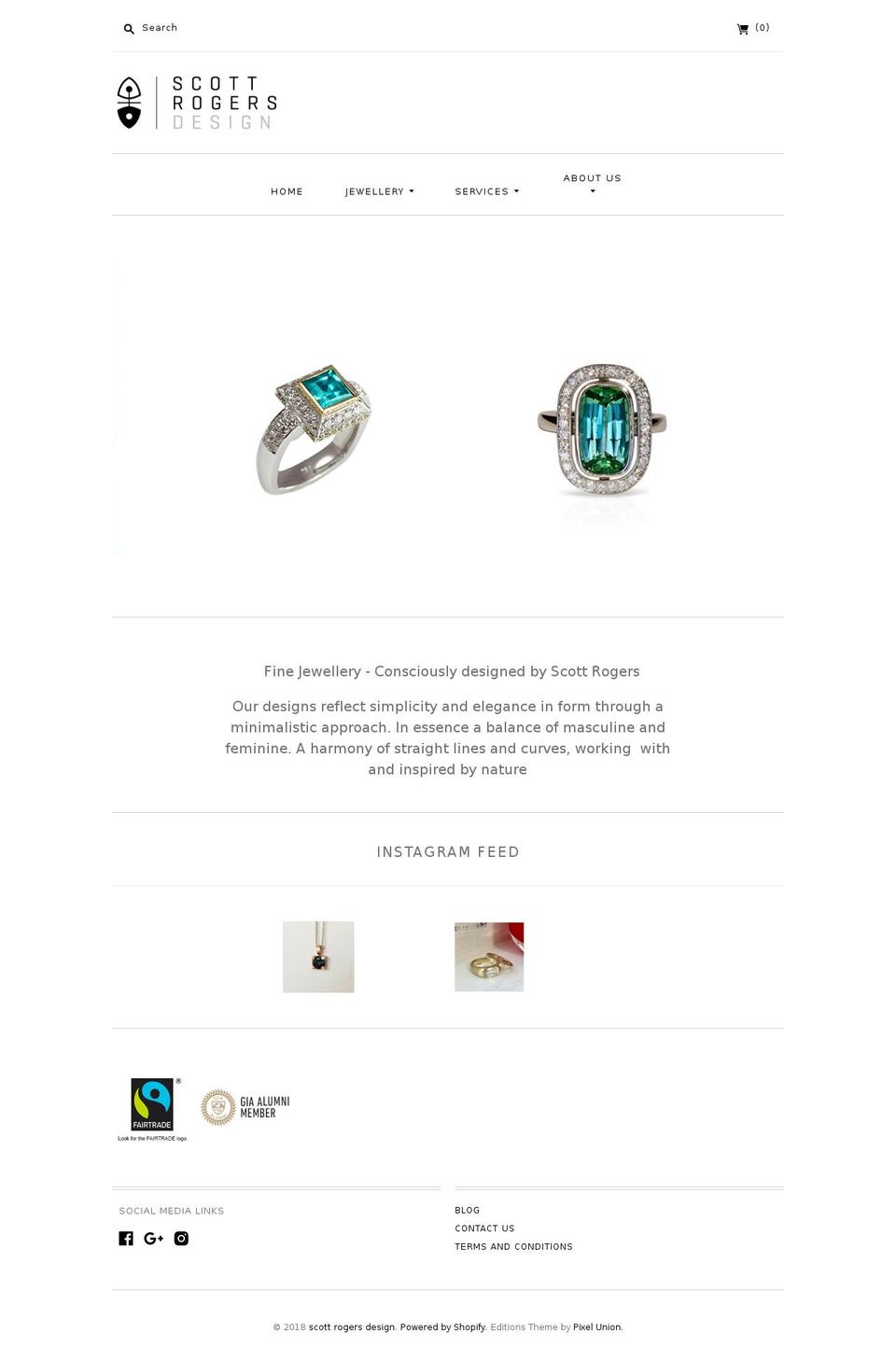 scottrogersdesign.com — Shopify storefront screenshot