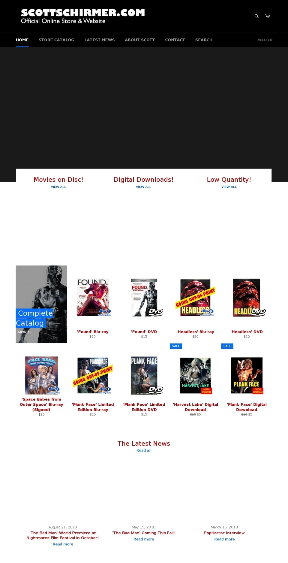 scottschirmer.com shopify website screenshot