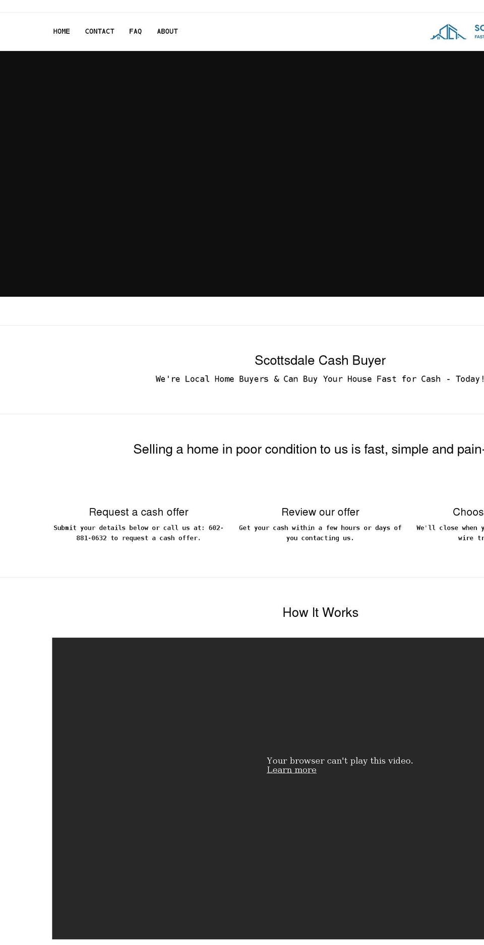 scottsdalecashbuyer.com shopify website screenshot