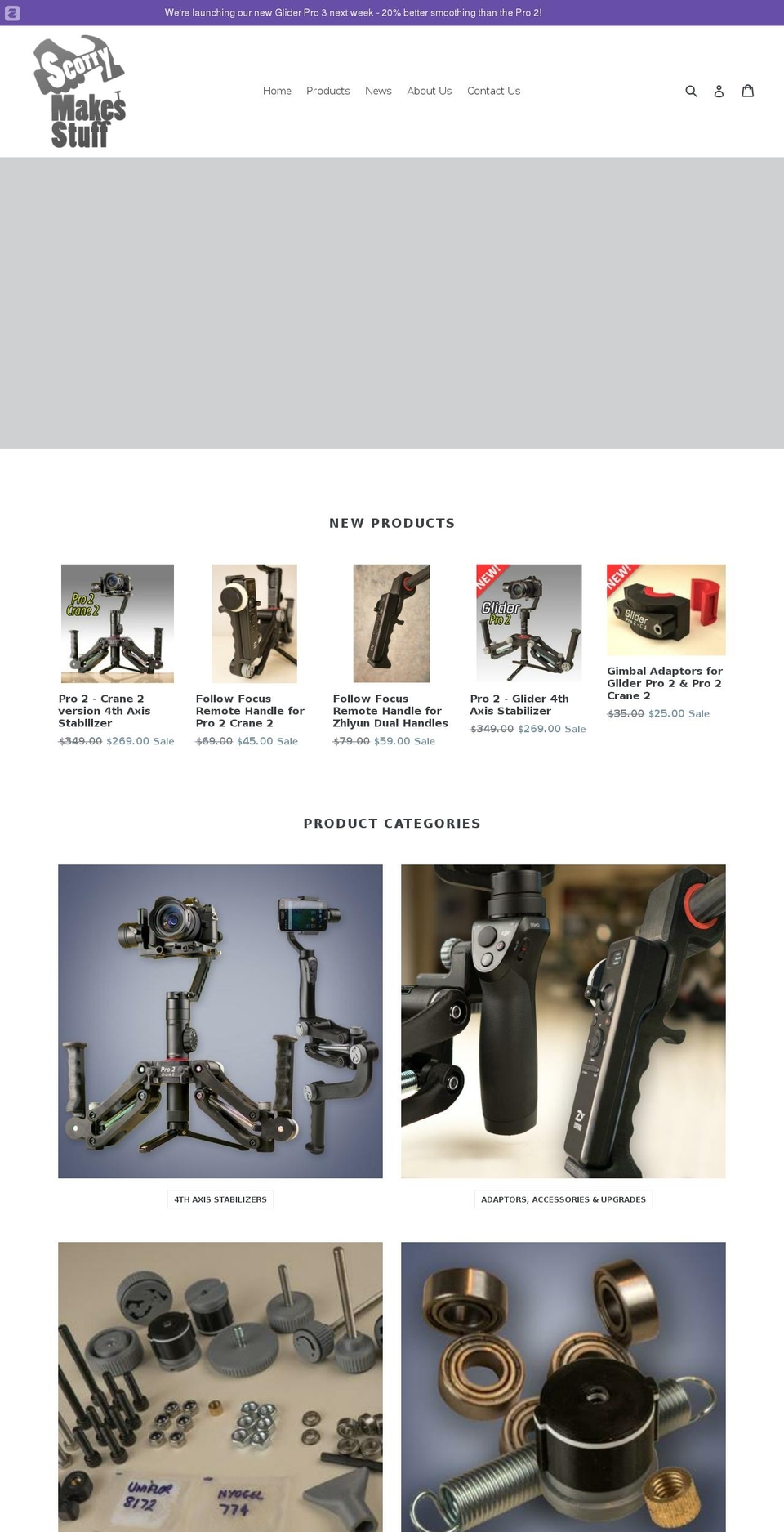 scottymakesstuff.com shopify website screenshot