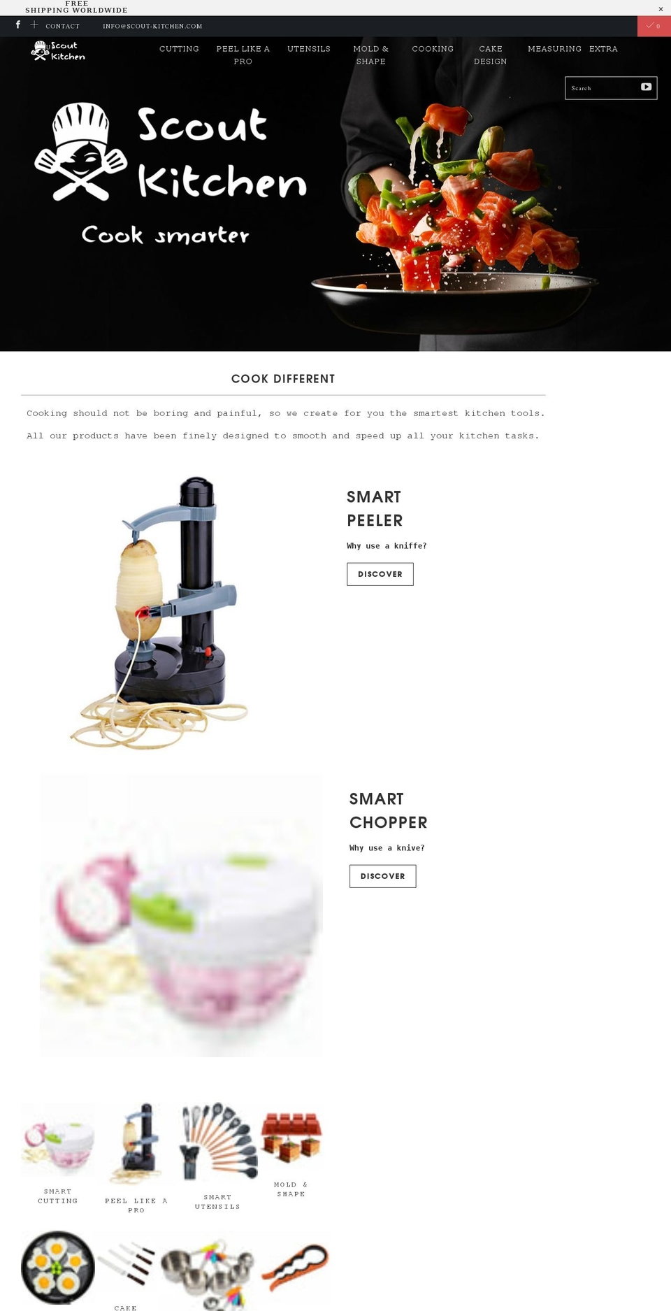 scout-kitchen.com shopify website screenshot