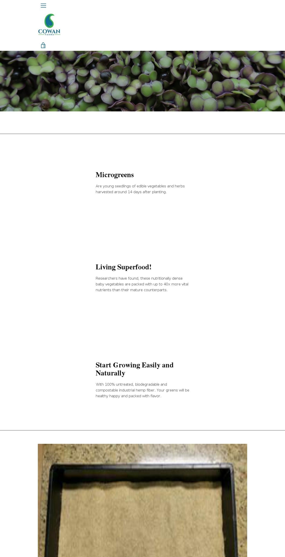 scowanfarms.com — Shopify storefront screenshot