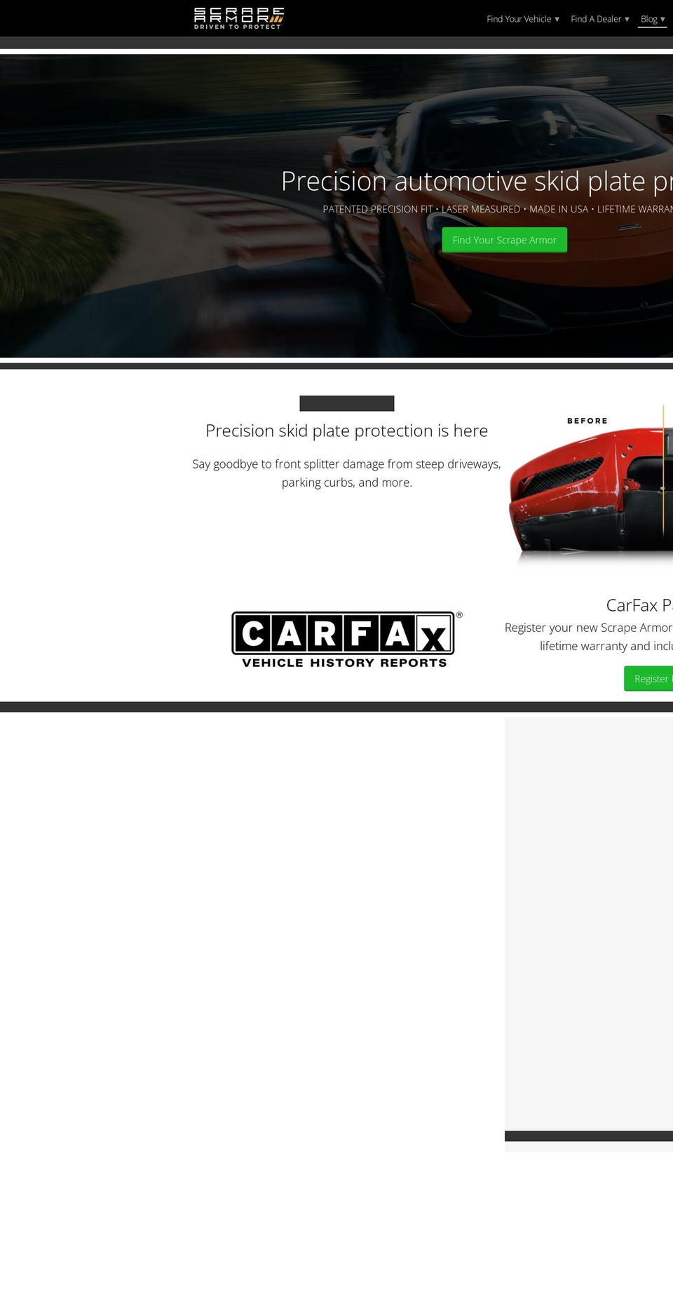 scrapearmor.myshopify.com shopify website screenshot