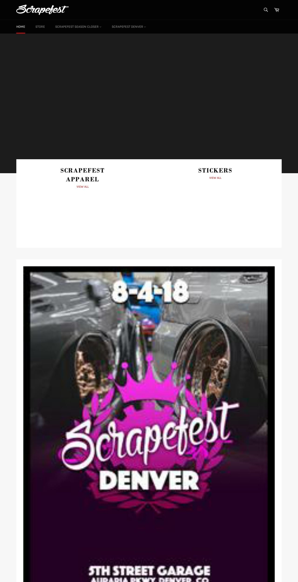 scrapefest.com — Shopify storefront screenshot