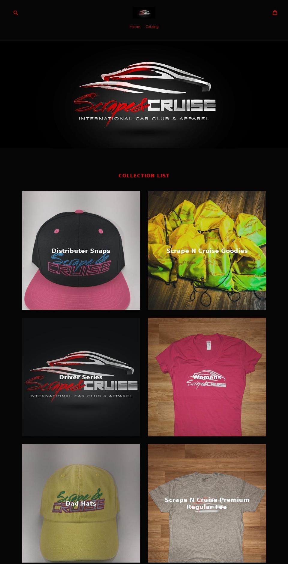 scrapencruiseapparel.com — Shopify storefront screenshot