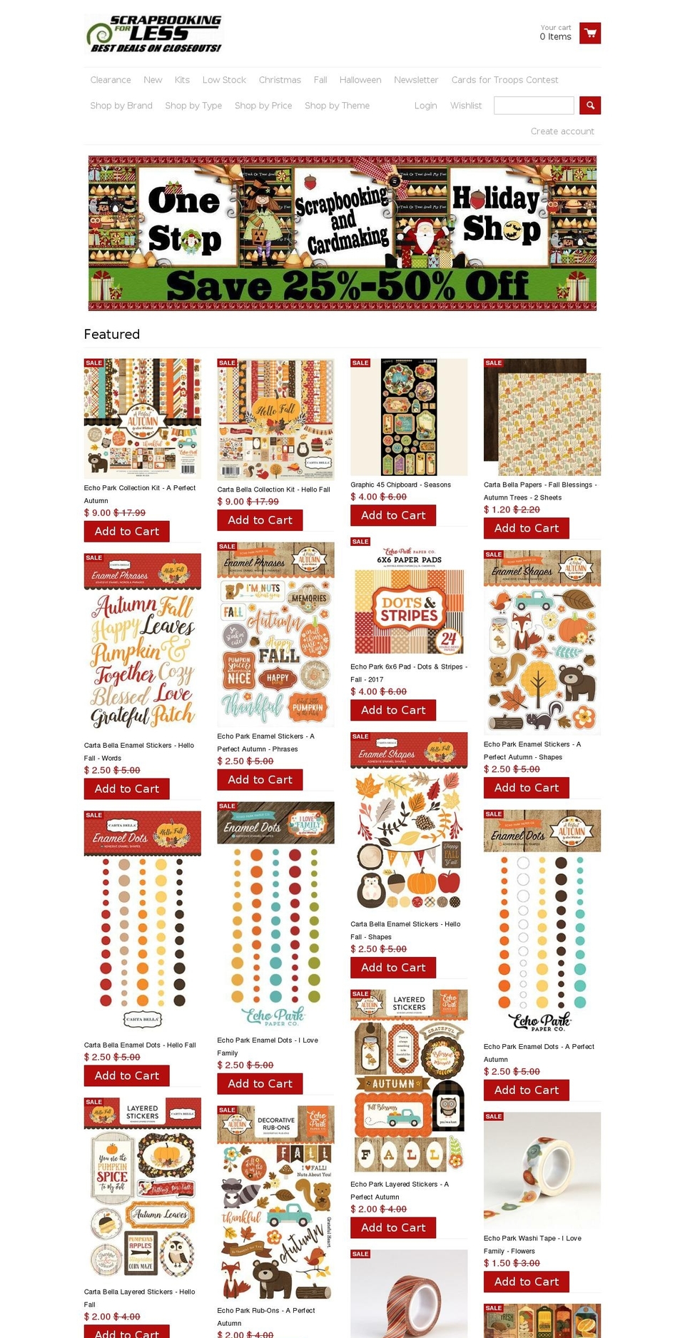 scrapforless.com — Shopify storefront screenshot