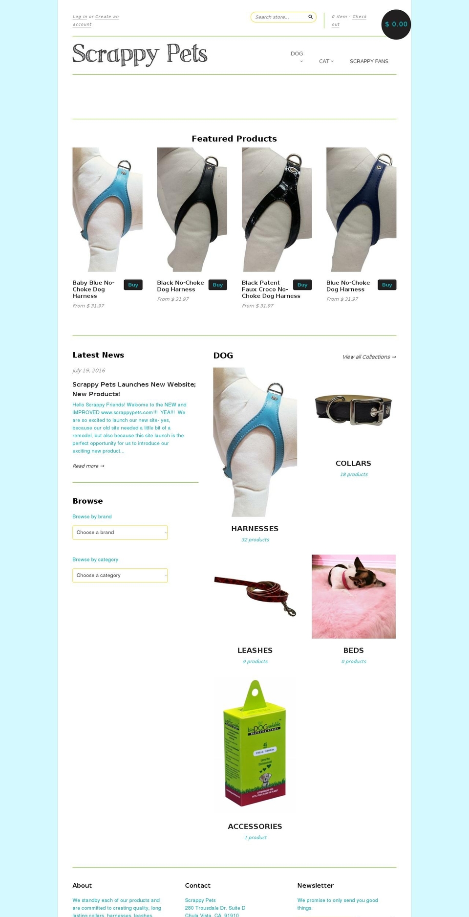 Universe-v. Shopify theme site example scrappypets.com