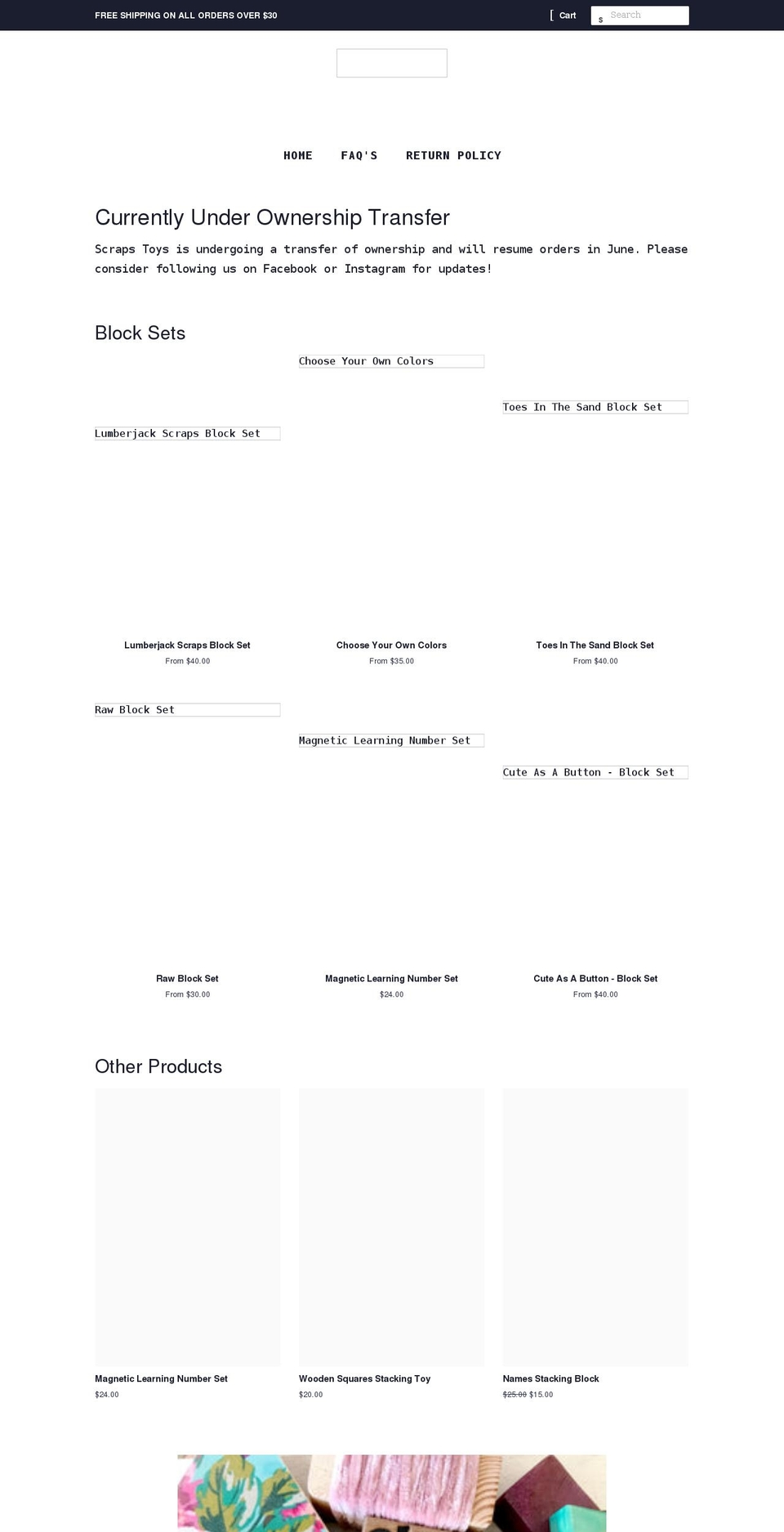DPR: Edits 6-5-18 Shopify theme site example scrapstoys.com