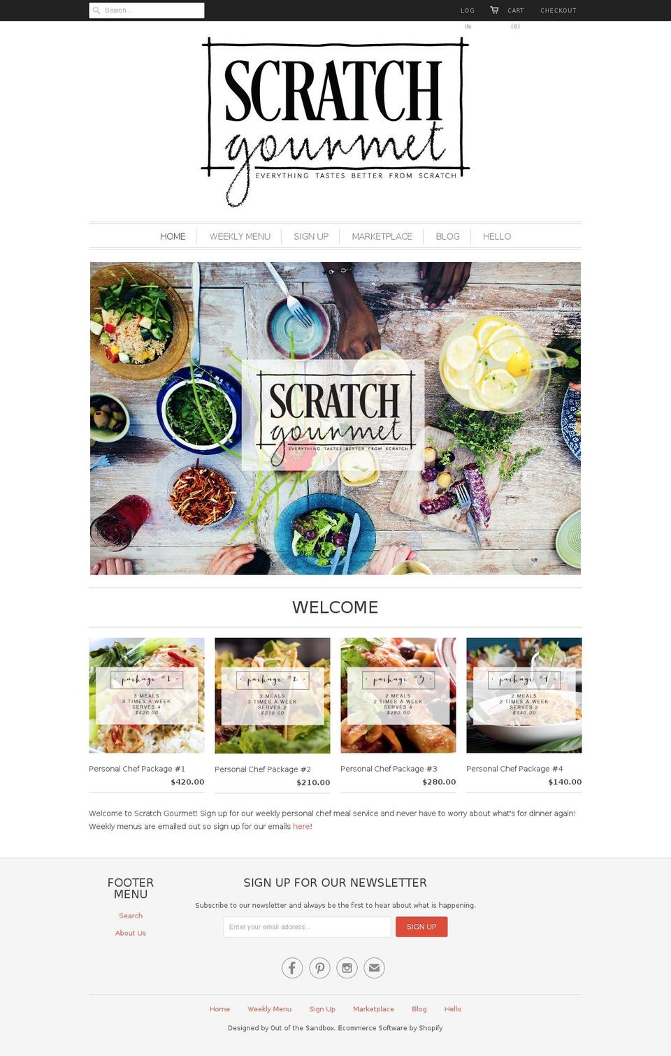 scratch-gourmet.com shopify website screenshot