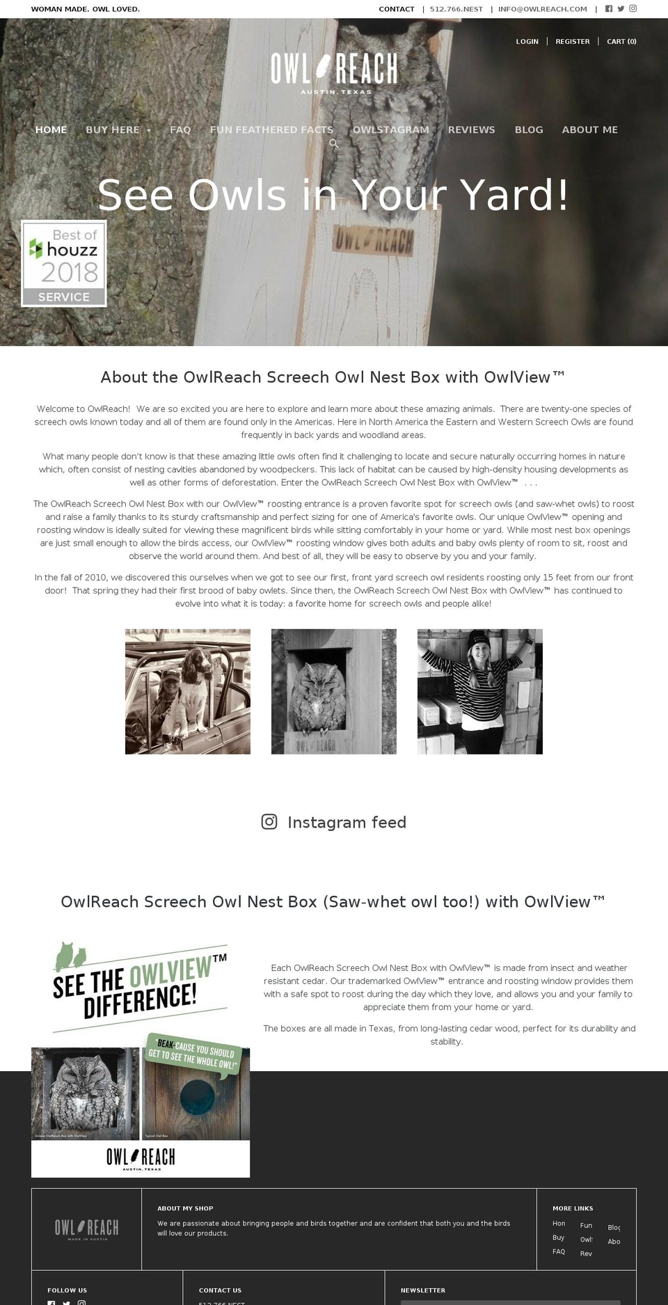 screechowlbox.com shopify website screenshot