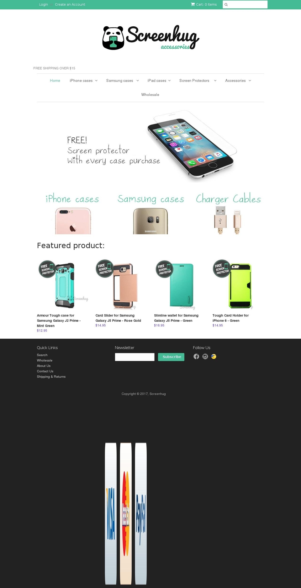 screenhug.co.nz shopify website screenshot