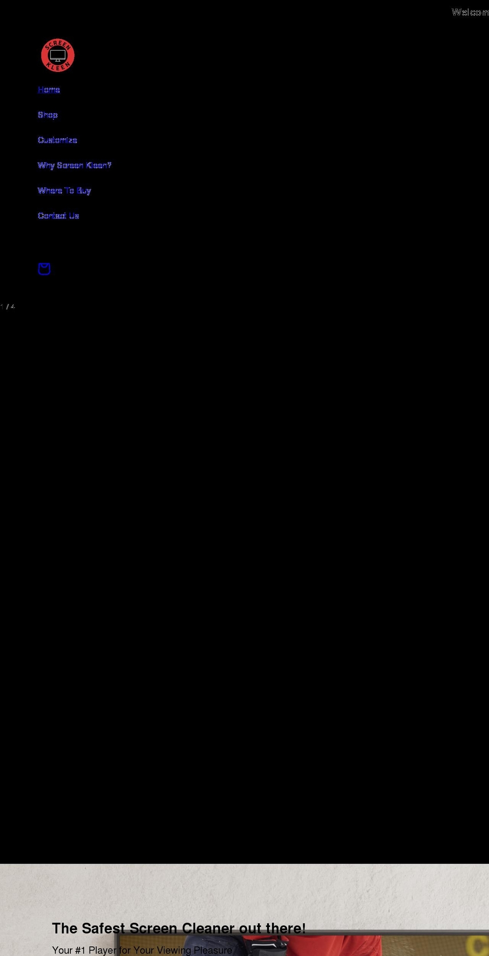 screenkleen.com shopify website screenshot