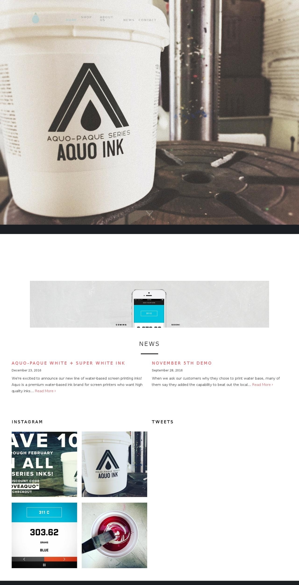screenprinting-ink.com shopify website screenshot