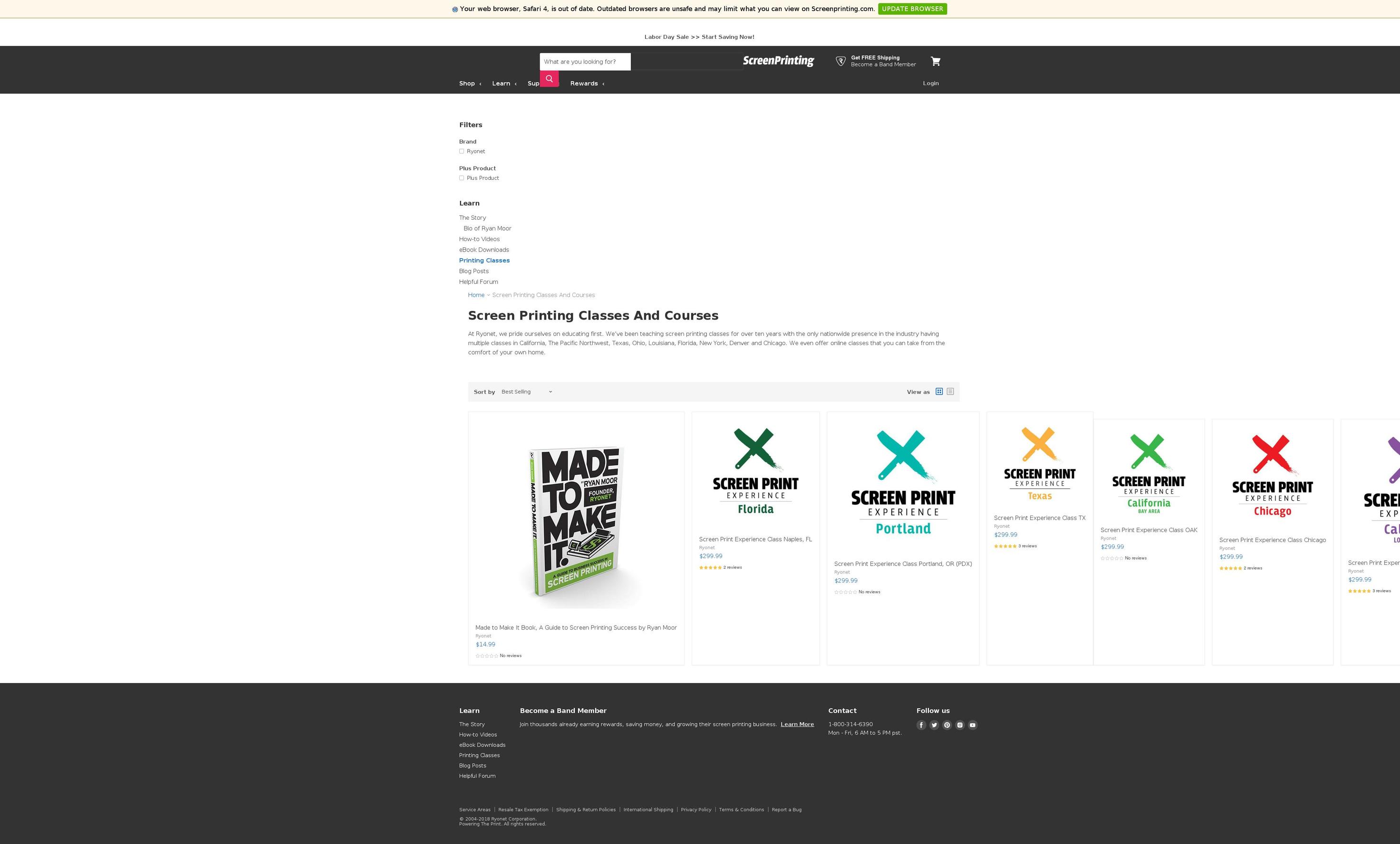 (LIVE) Empire 2.0 Shopify theme site example screenprinting.academy