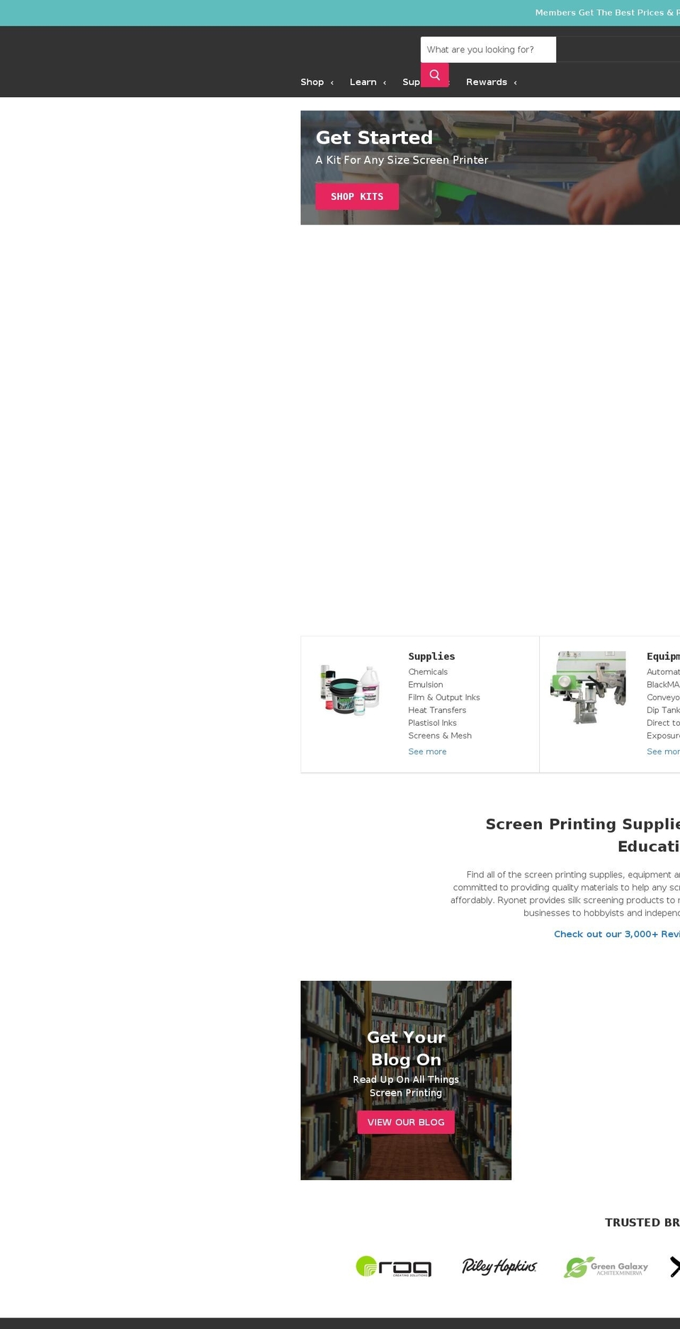 screenprinting.com shopify website screenshot