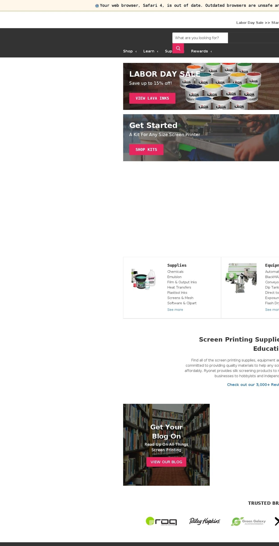 screenprinting.solutions shopify website screenshot
