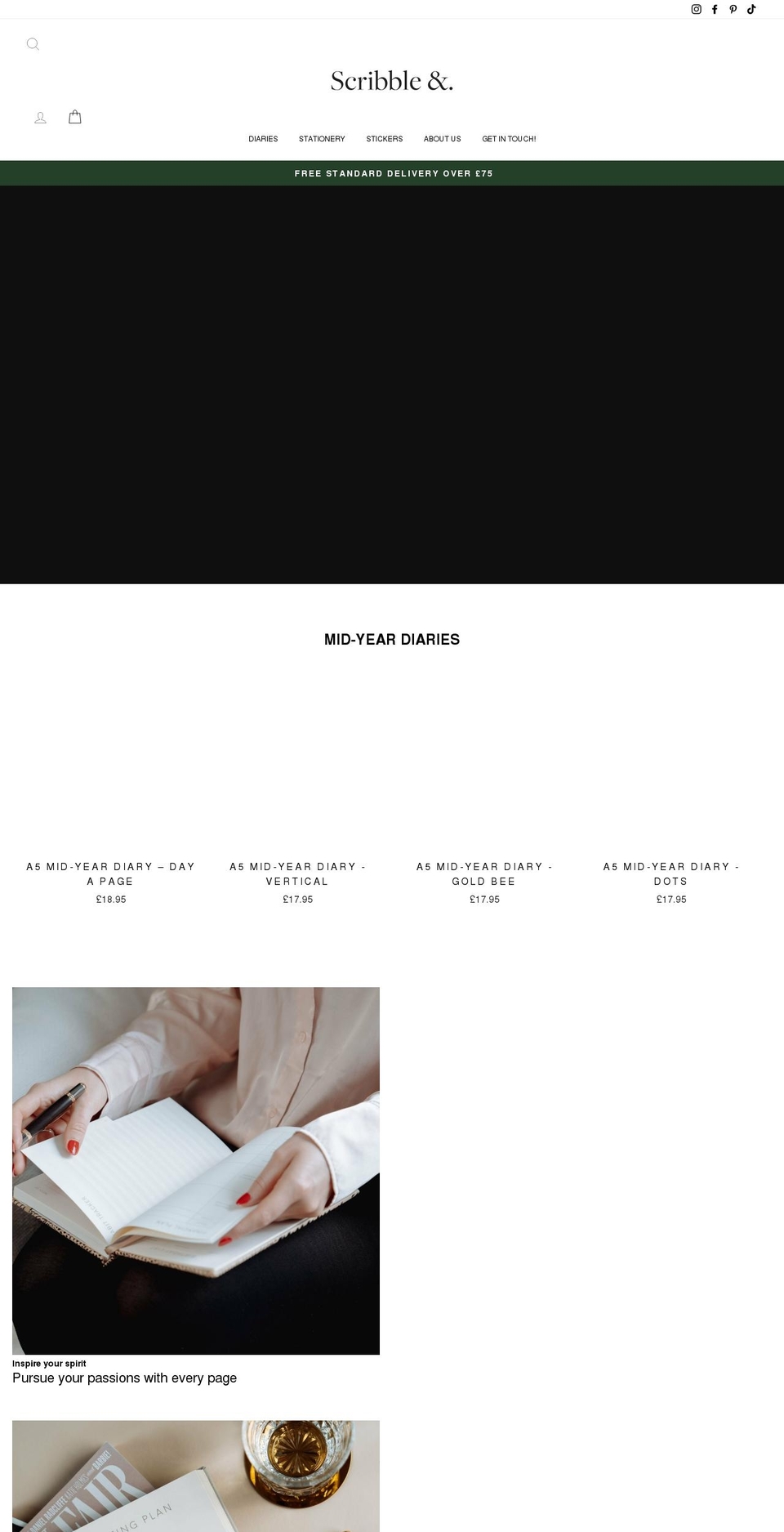 scribbleanddot.com shopify website screenshot