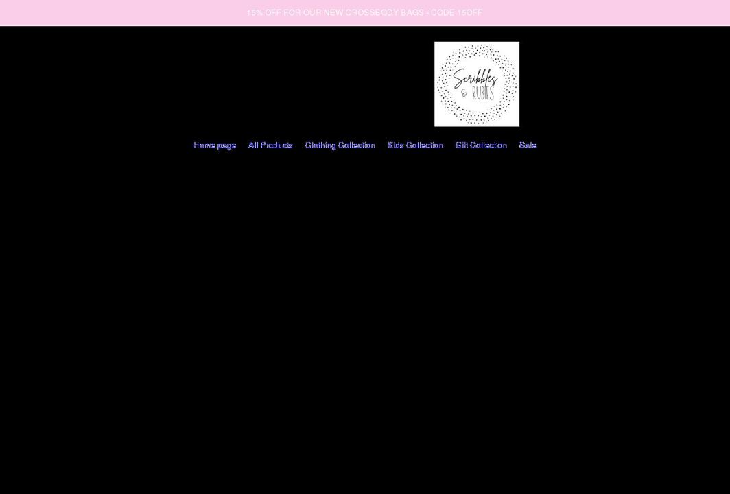 scribblesandrubies.com shopify website screenshot