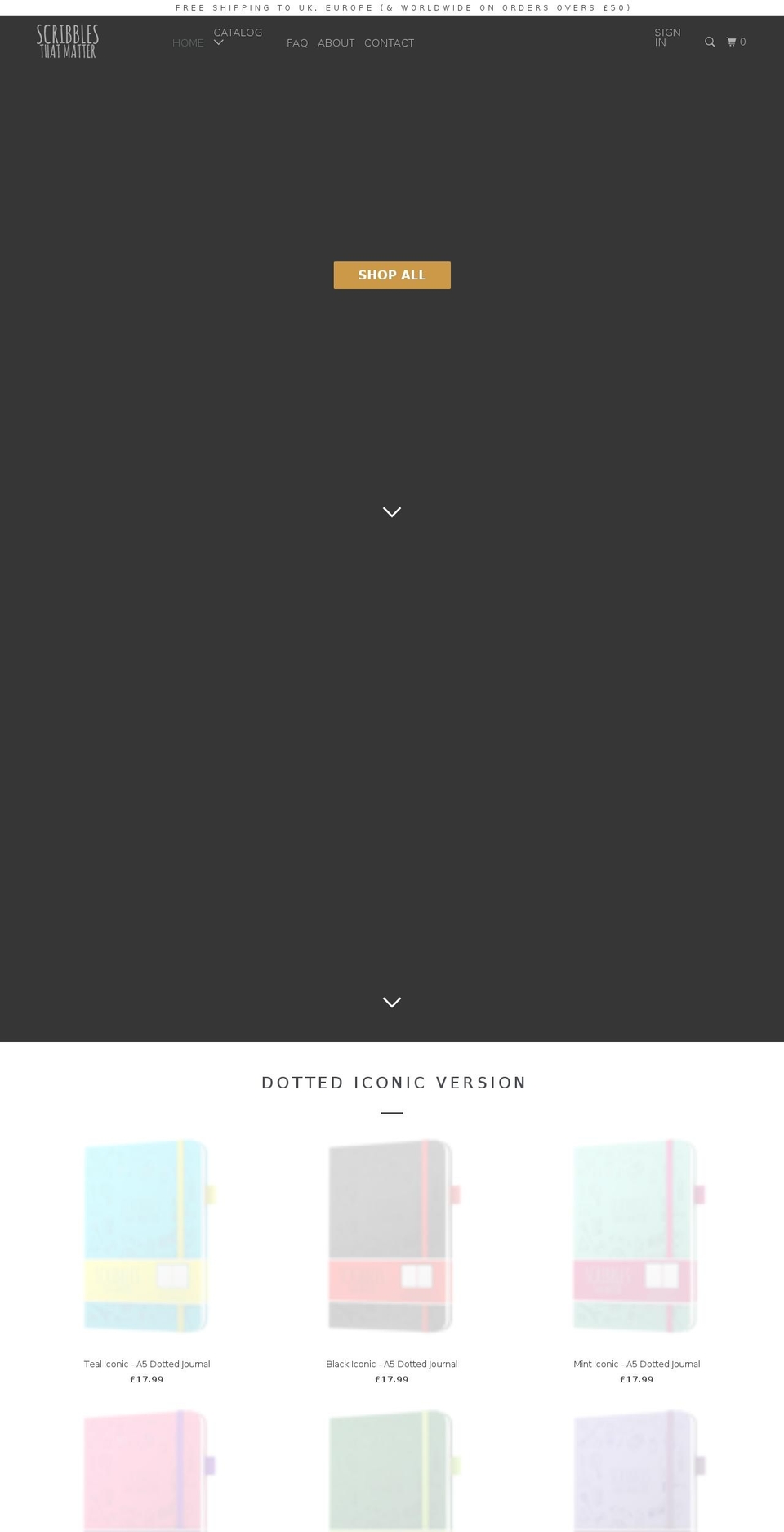 scribblesthatmatter.com shopify website screenshot