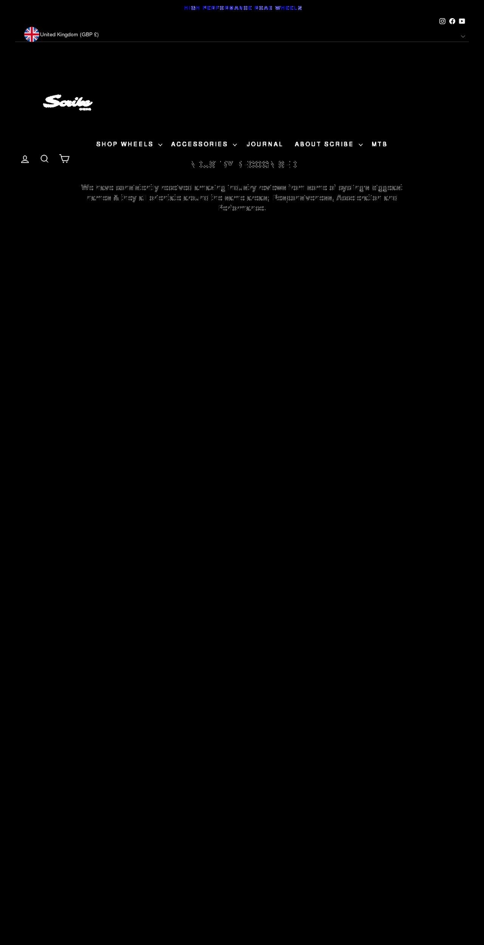 scribecycling.com shopify website screenshot