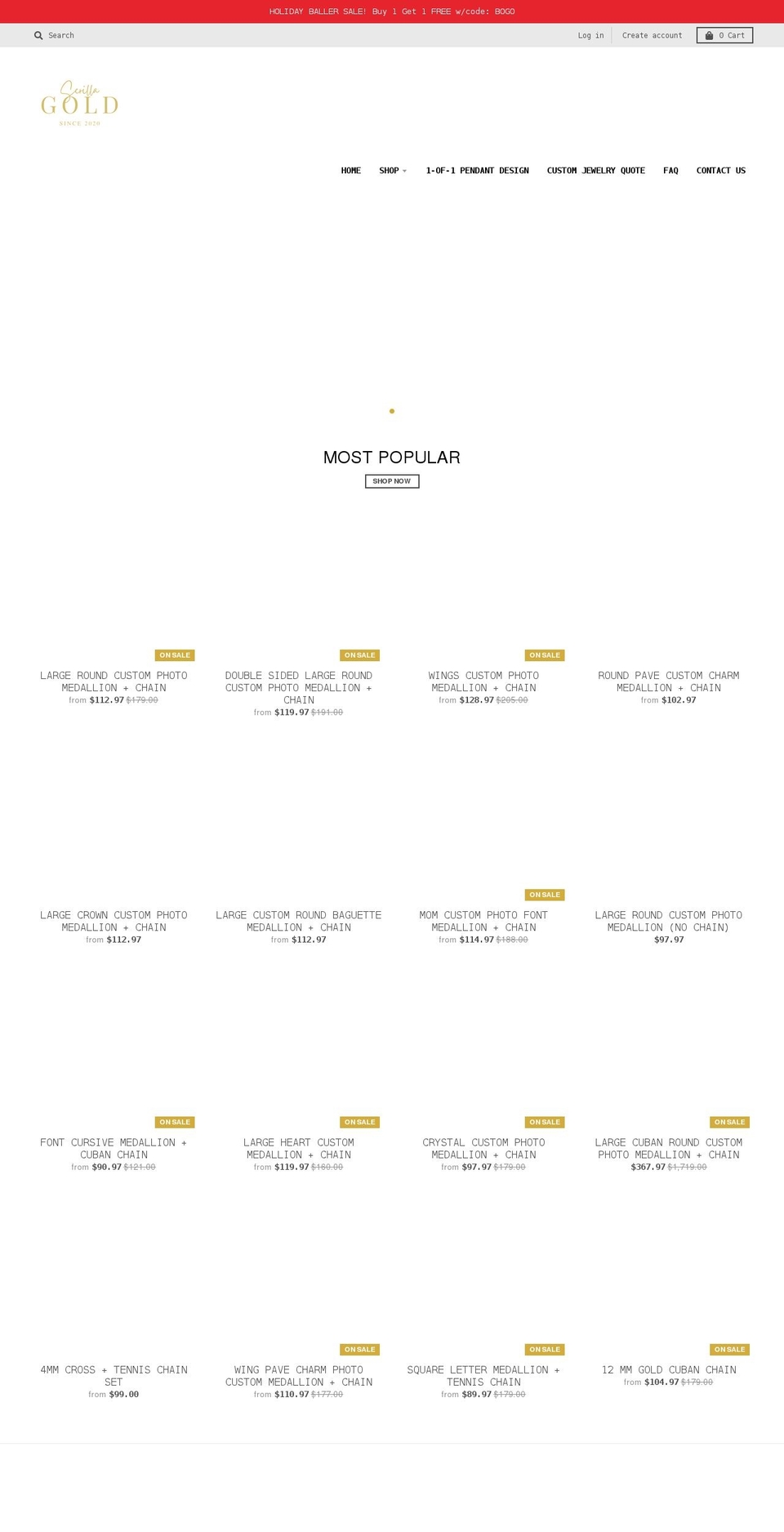 scrillagold.com shopify website screenshot