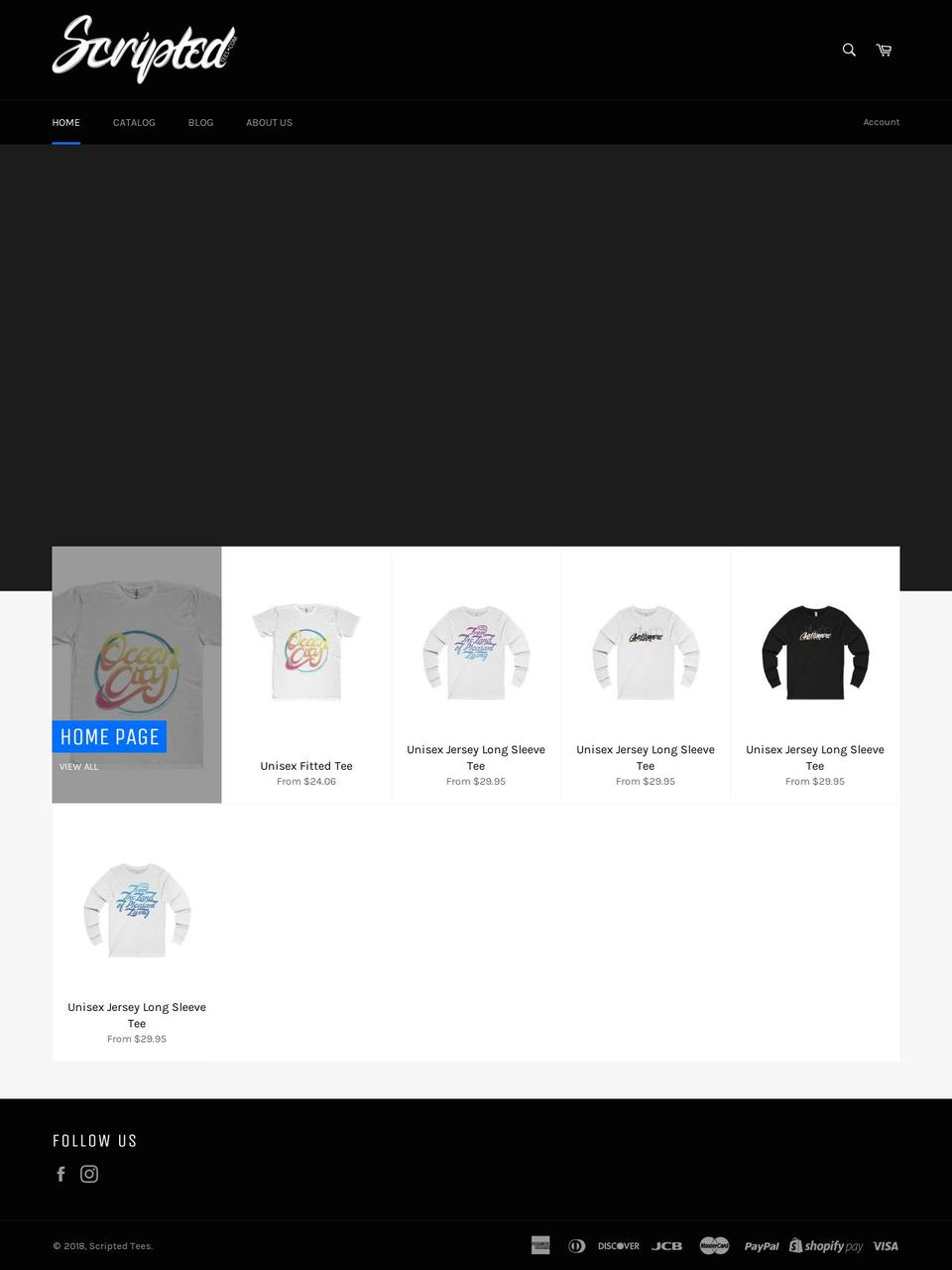 scriptedtees.com — Shopify storefront screenshot