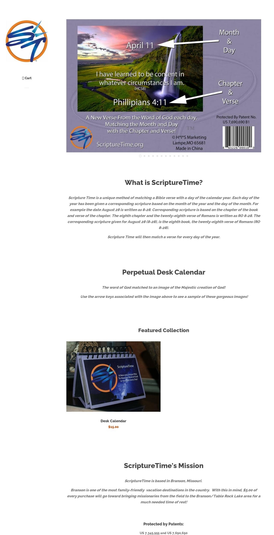 scripturetime.org shopify website screenshot