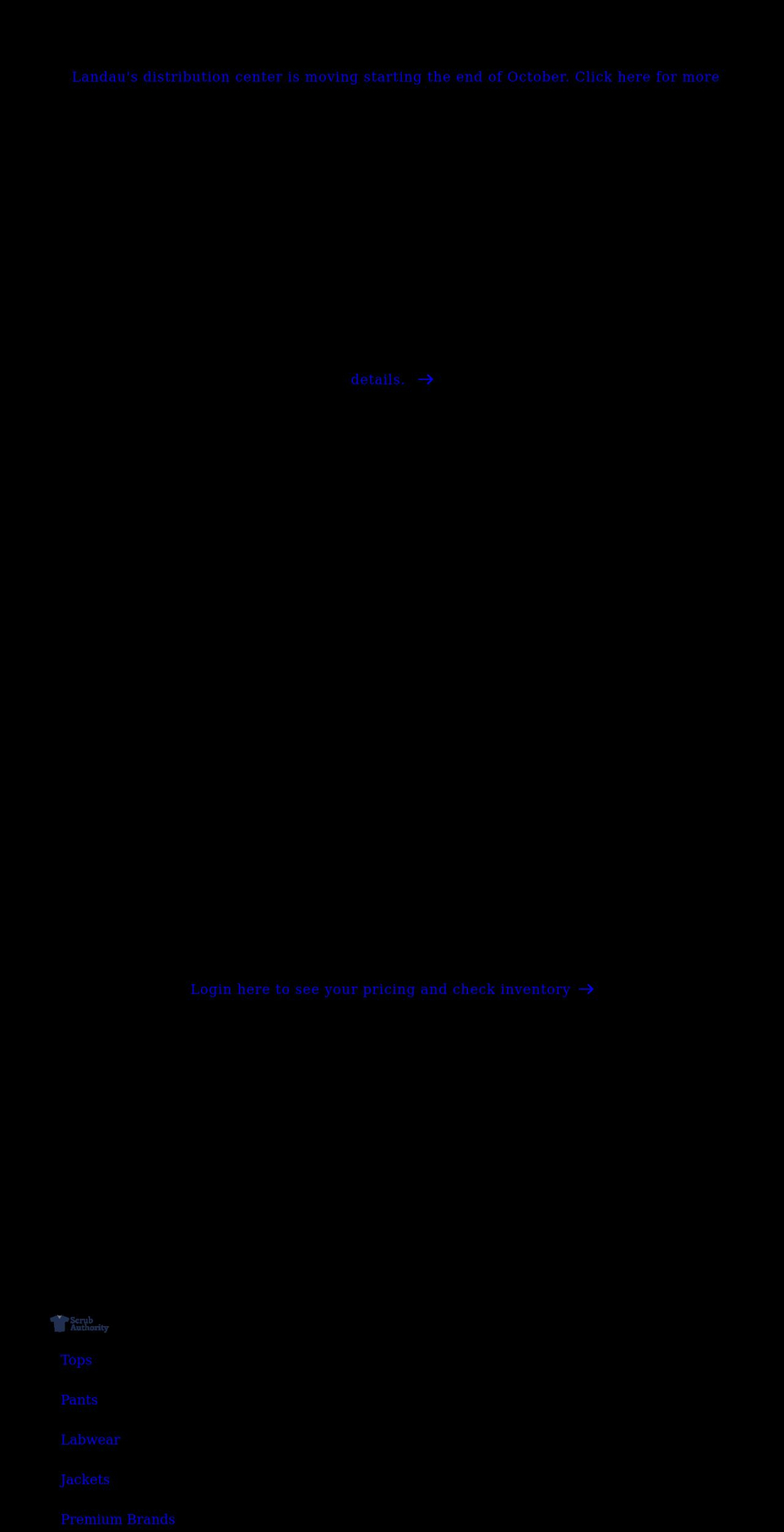 scrubauthority.com shopify website screenshot