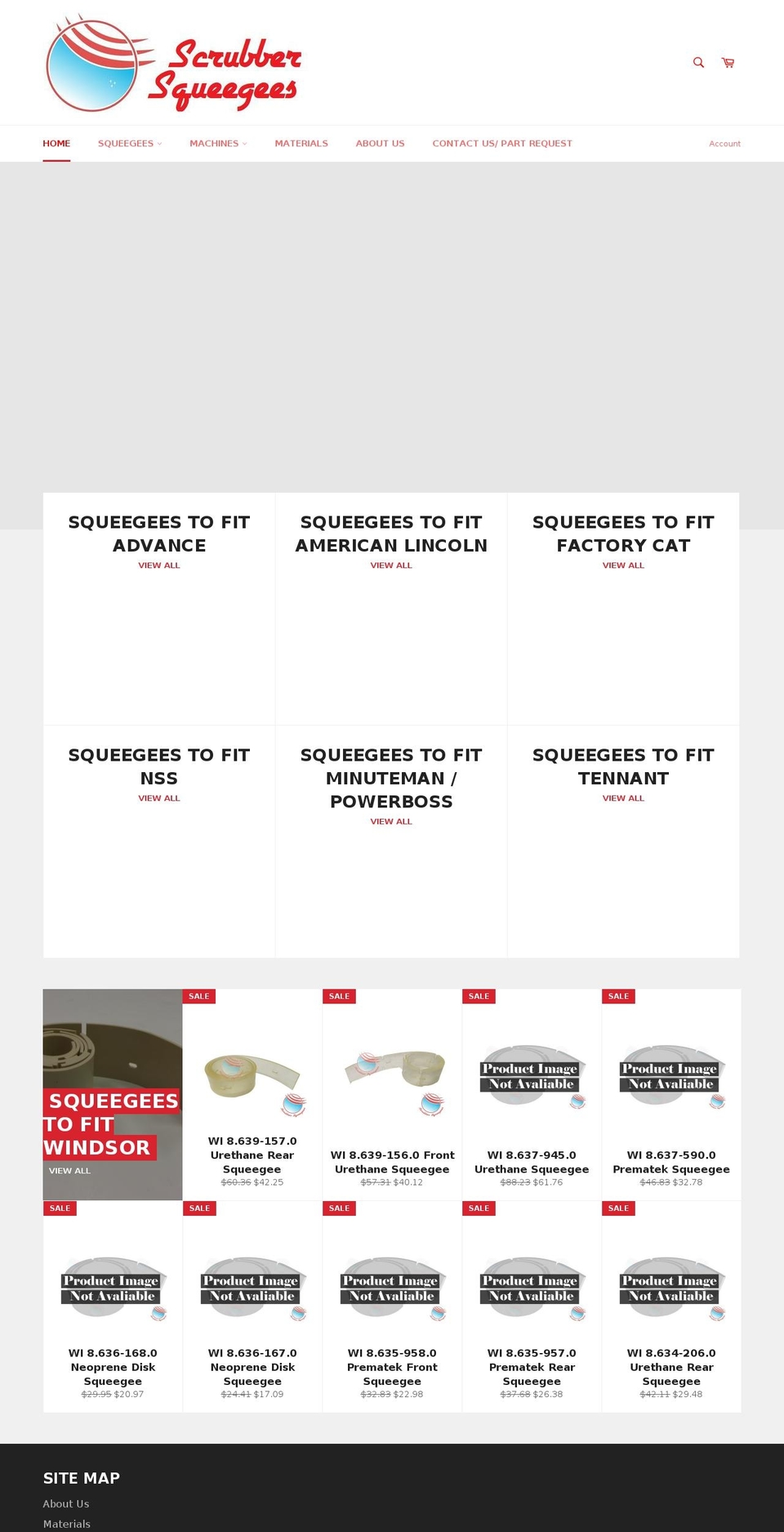 scrubbersqueegees.com — Shopify storefront screenshot