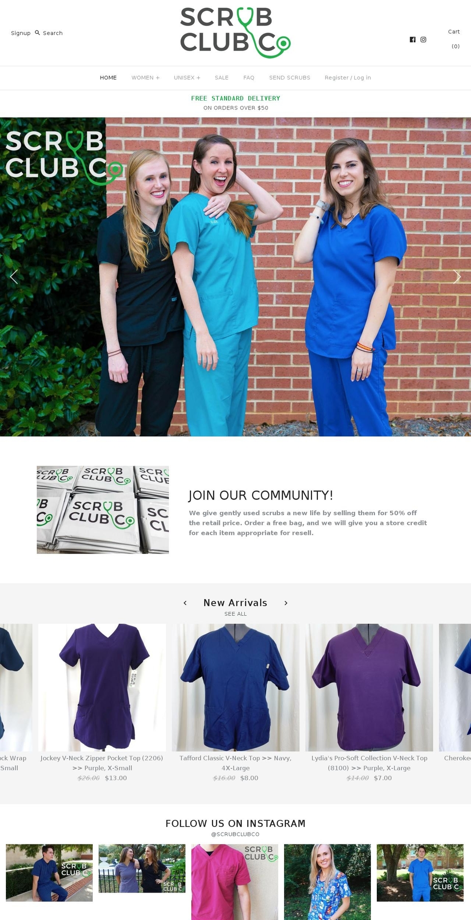 scrubclubco.com — Shopify storefront screenshot