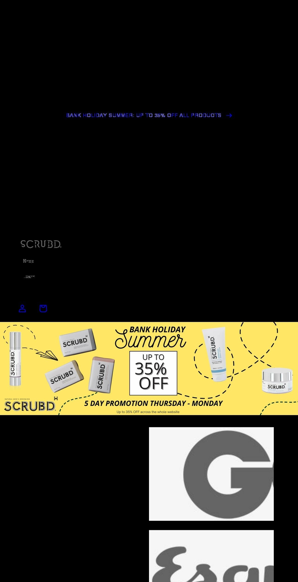 scrubd.com shopify website screenshot