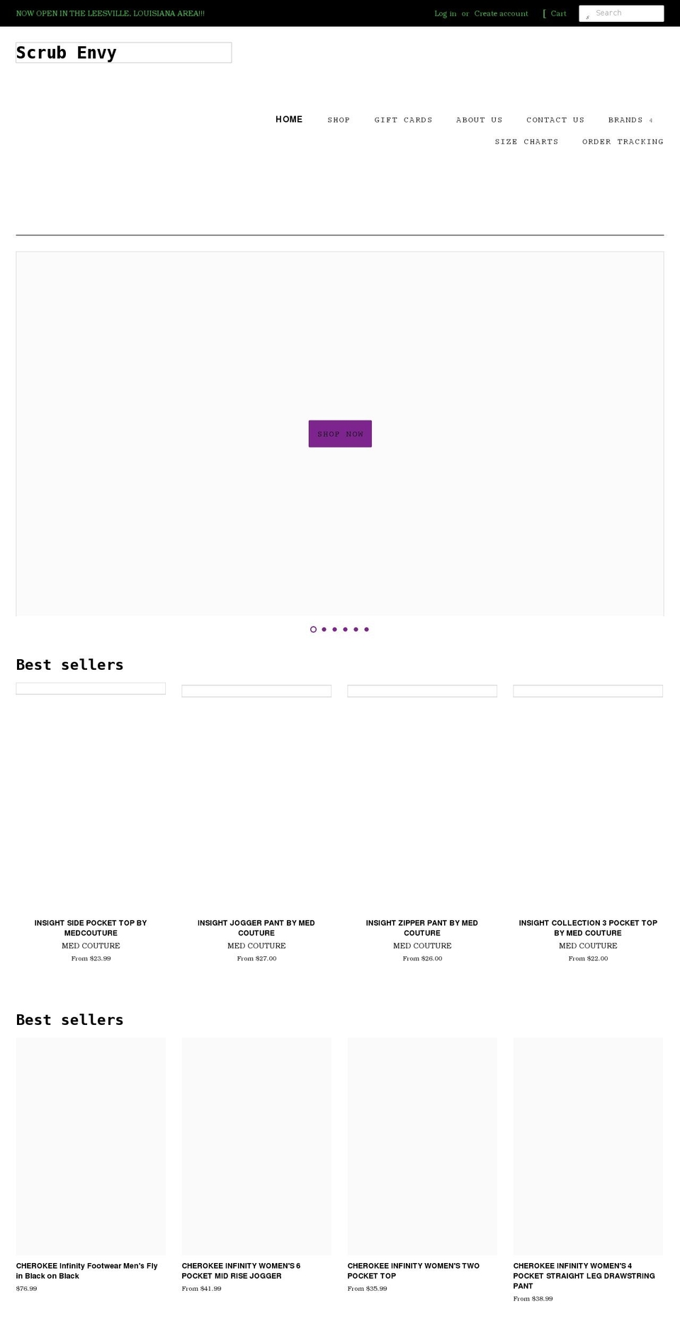scrubenvyllc.com shopify website screenshot