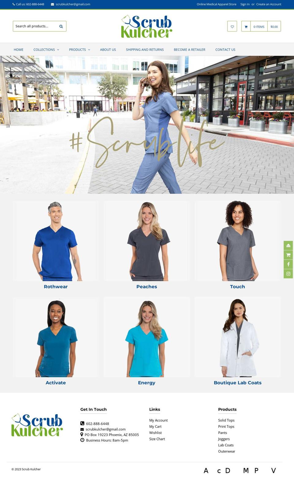 scrubkulcher.com shopify website screenshot