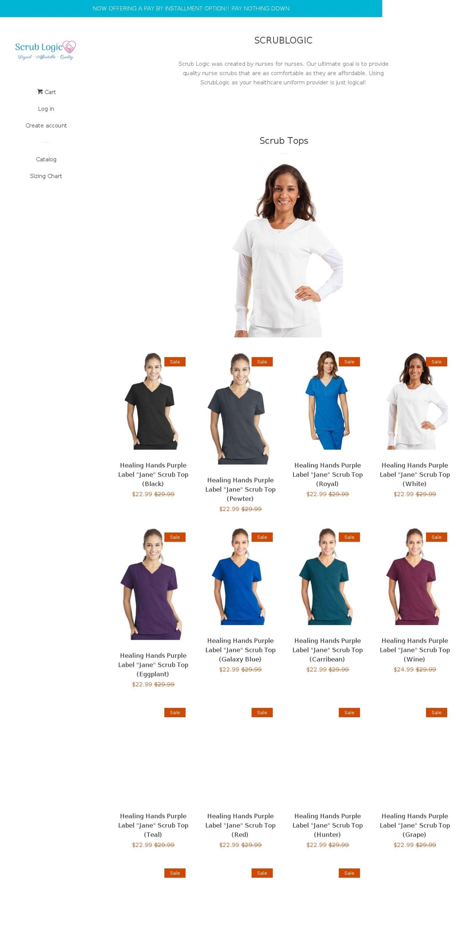 scrublogic.com — Shopify storefront screenshot